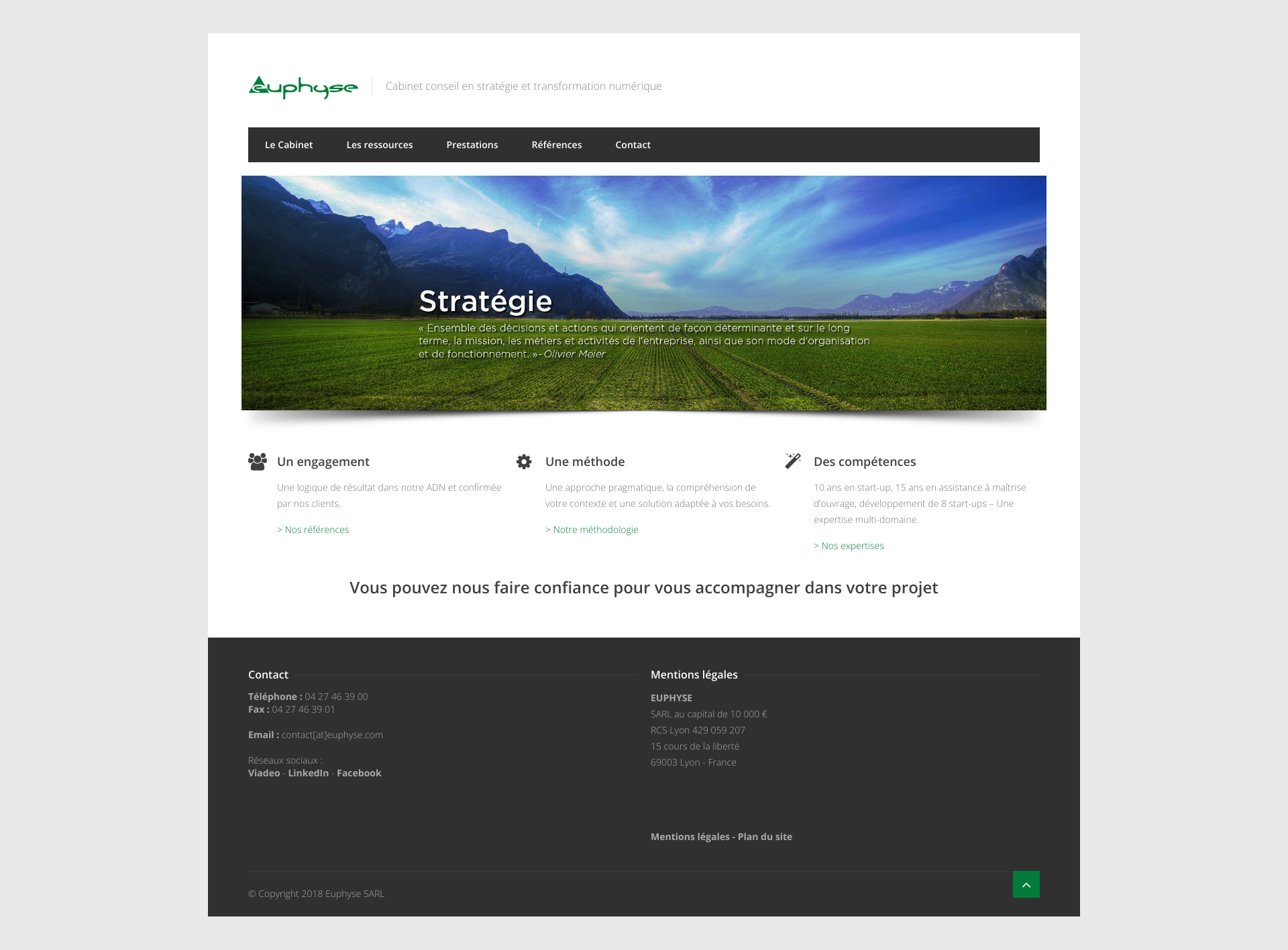 Aperçu du site