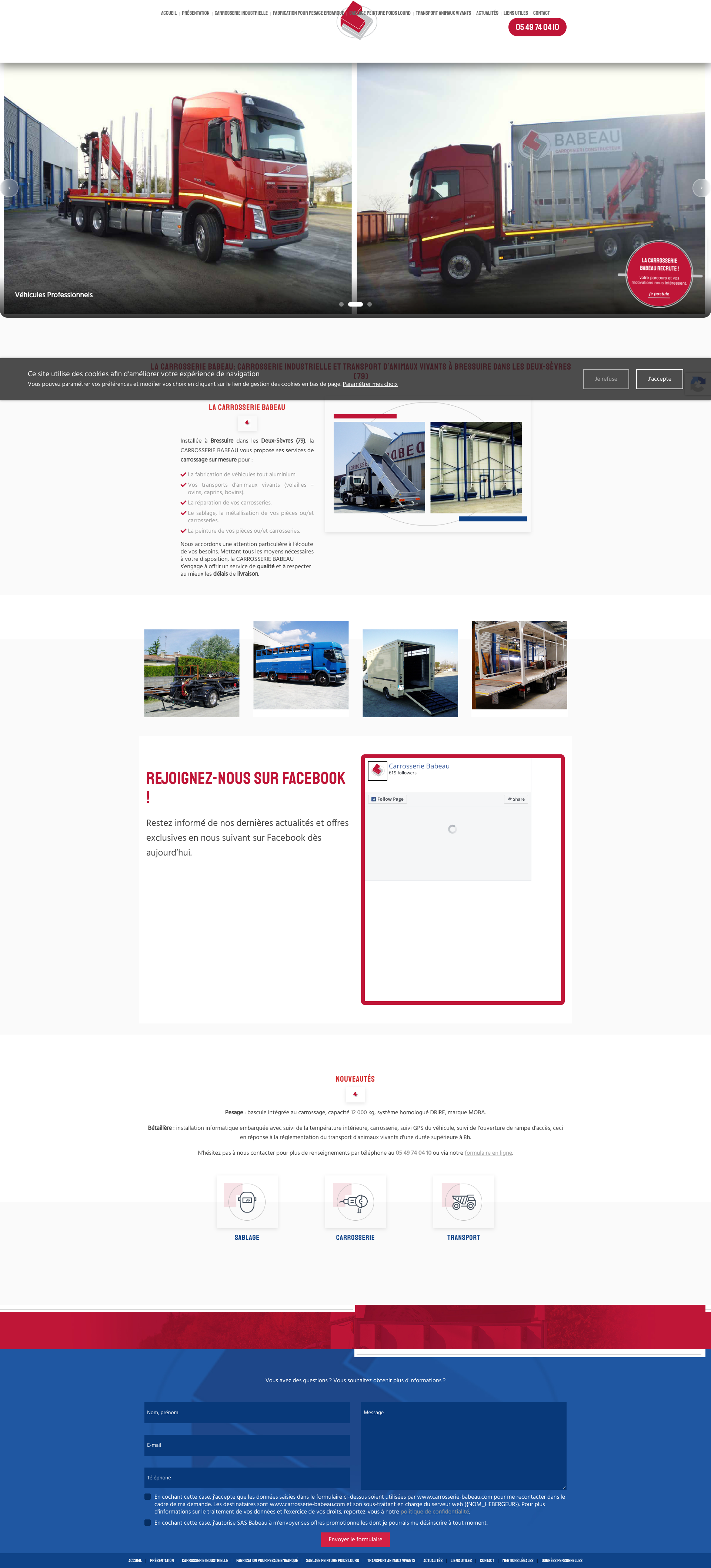 Aperçu du site
