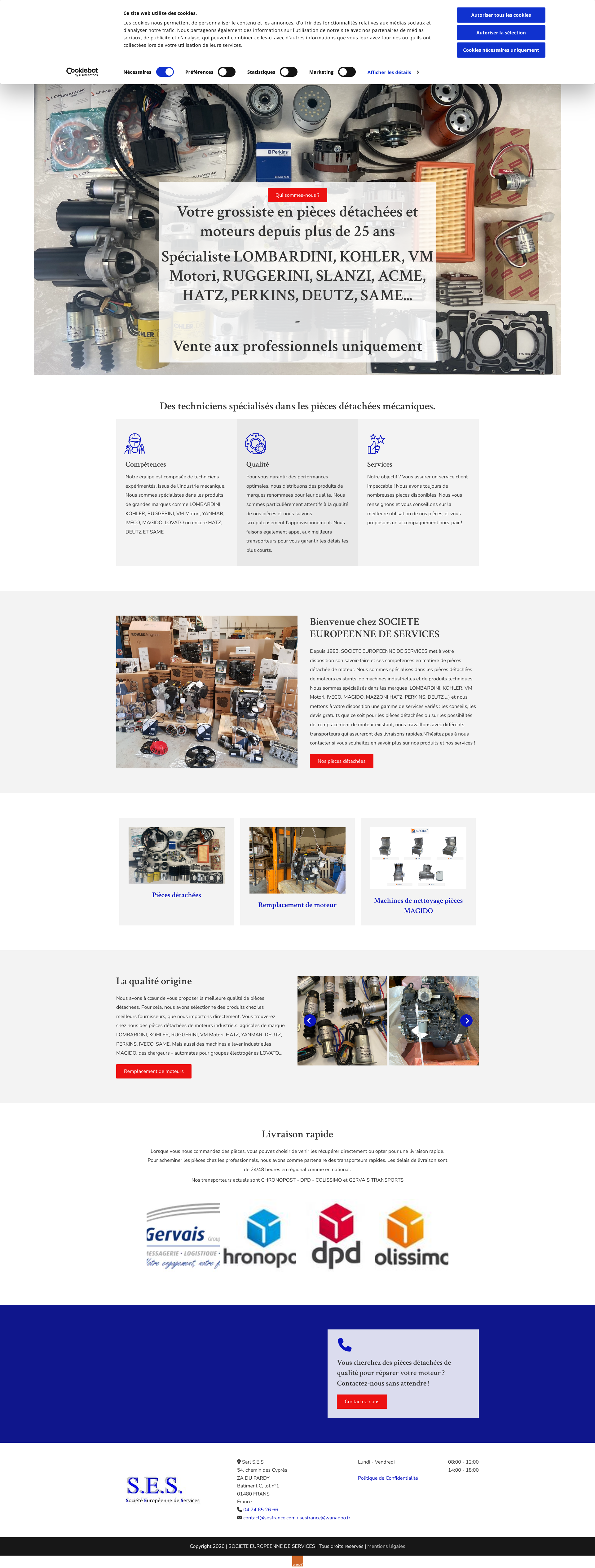 Aperçu du site