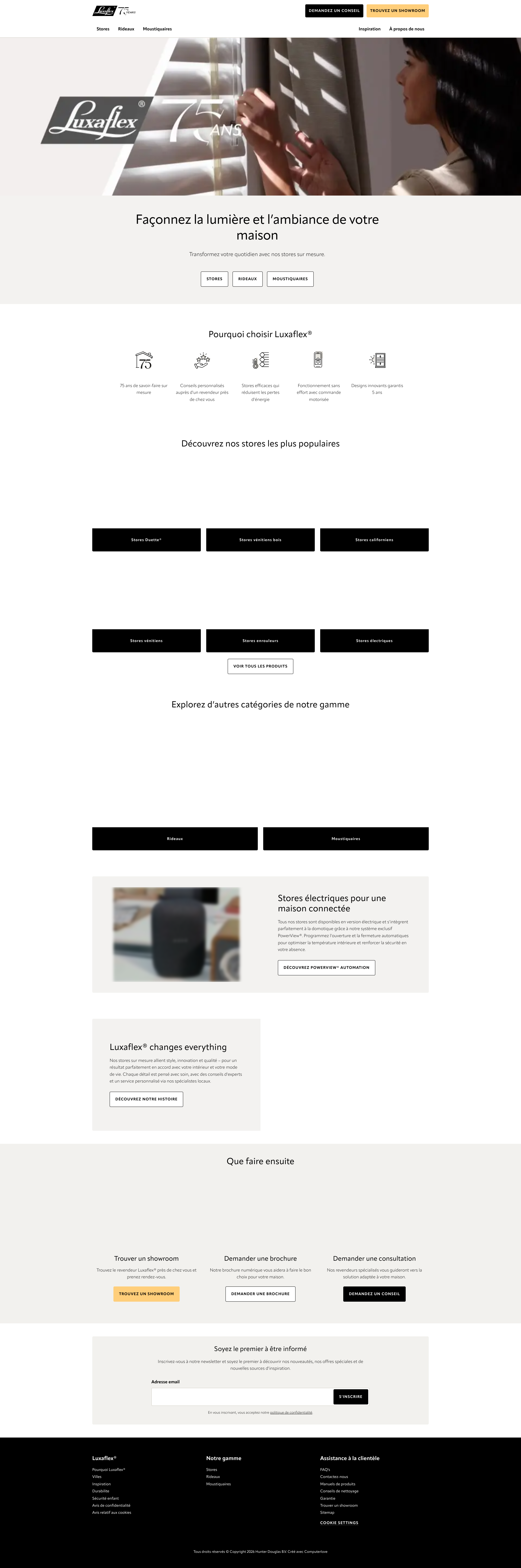 Aperçu du site