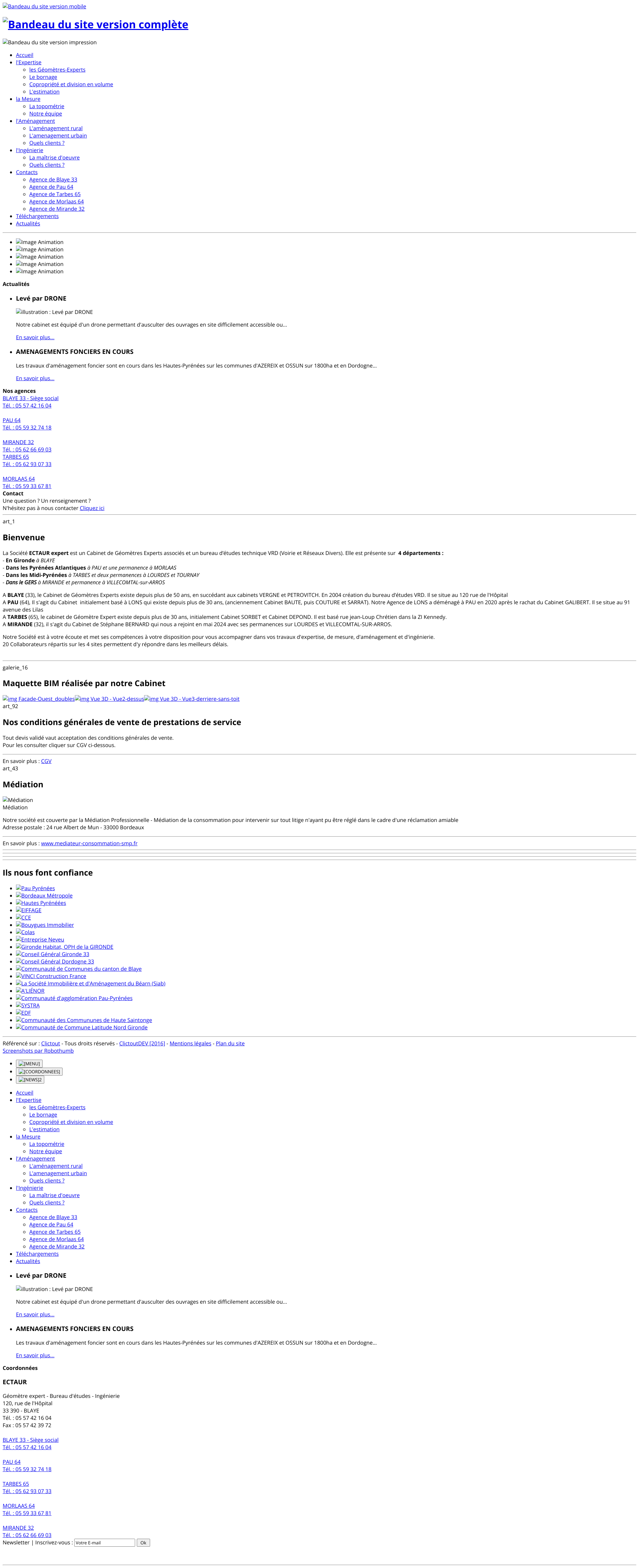 Aperçu du site