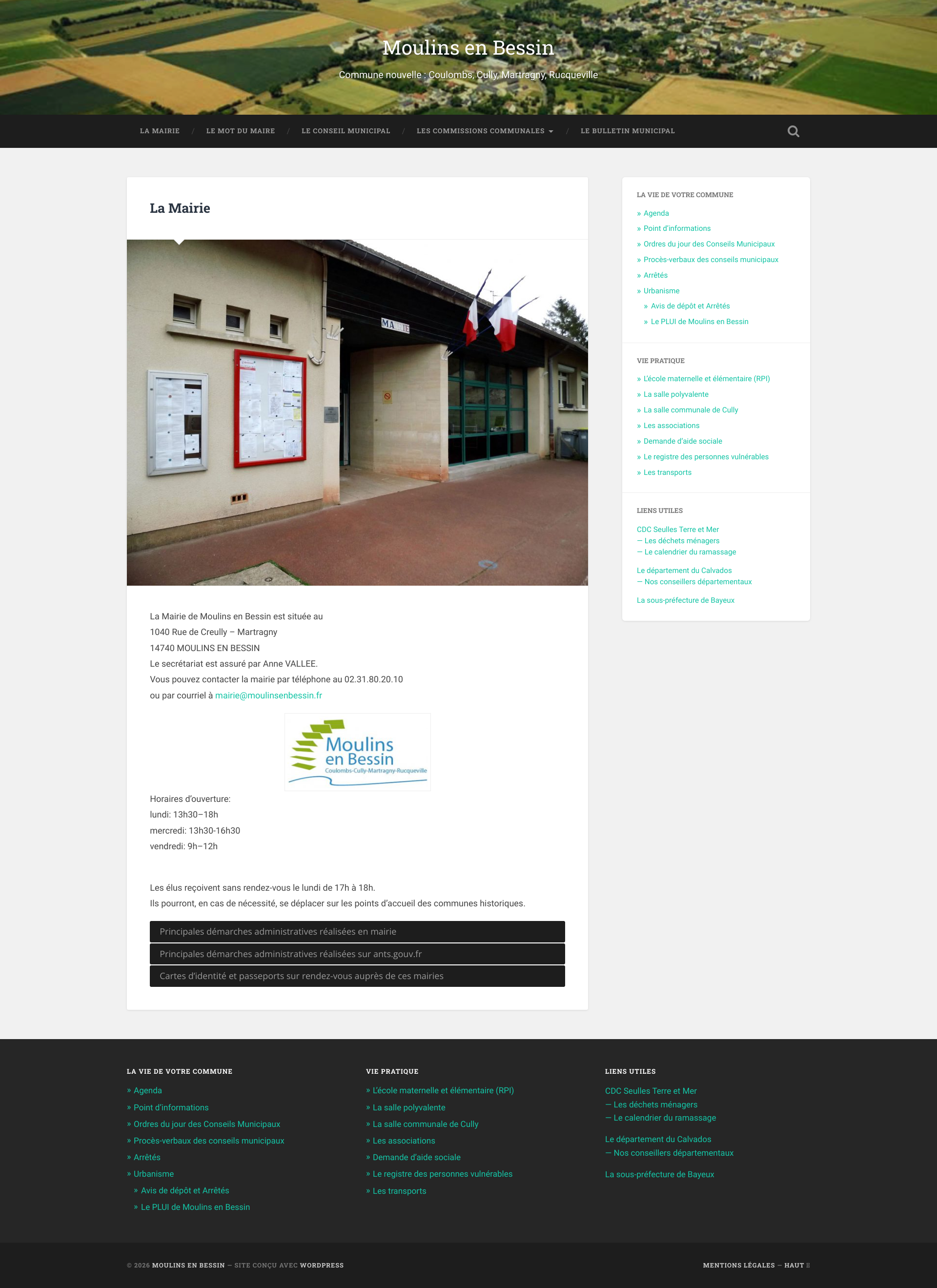 Aperçu du site
