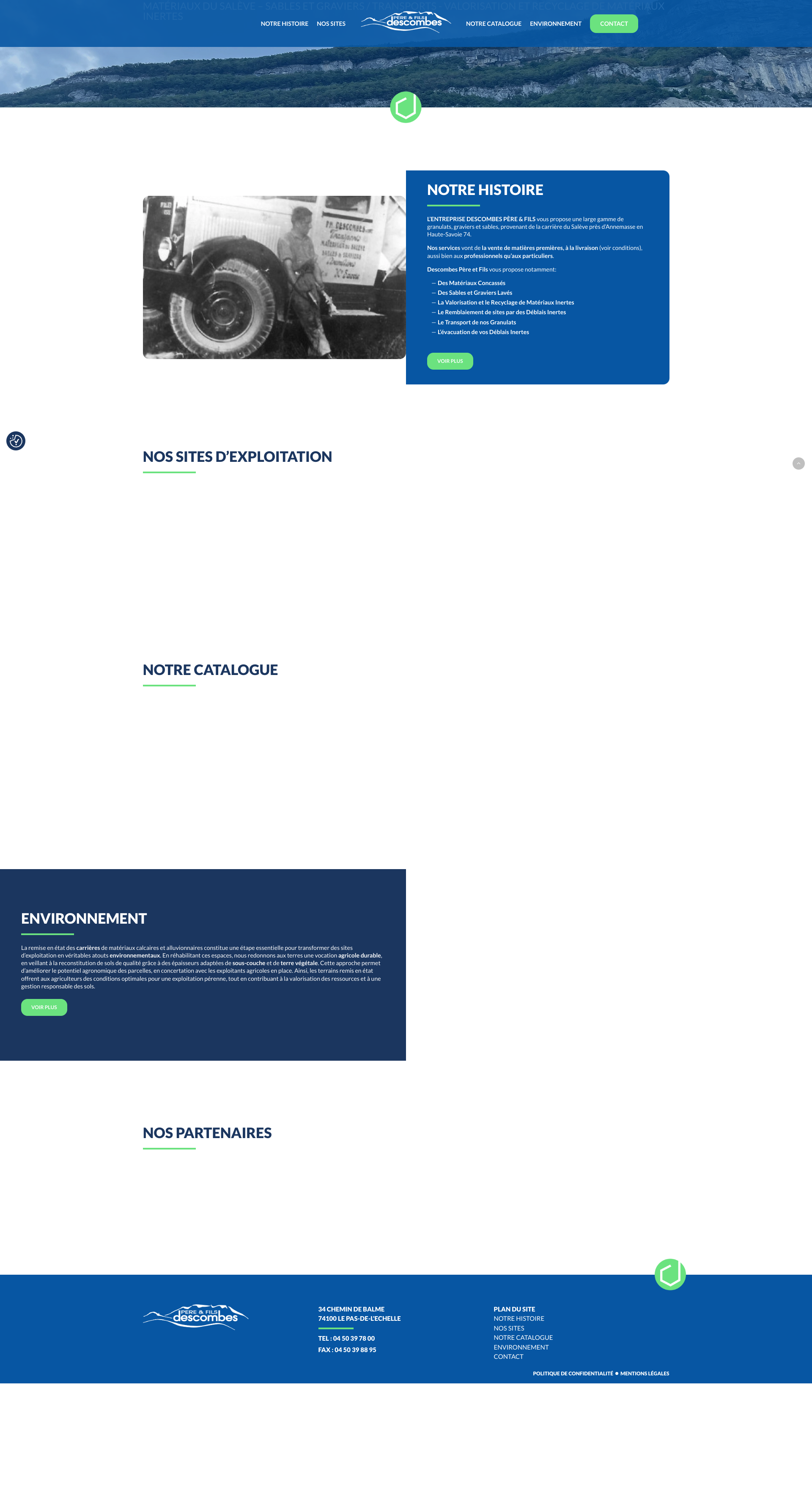 Aperçu du site