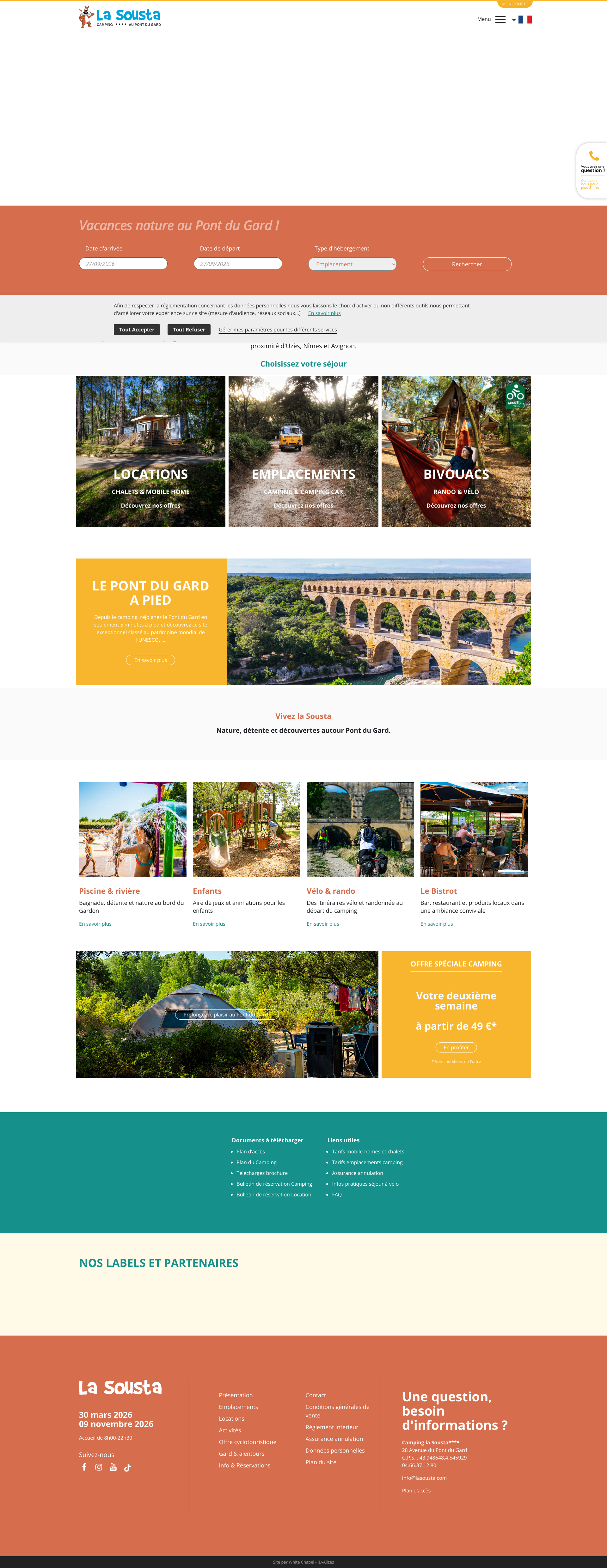 Aperçu du site