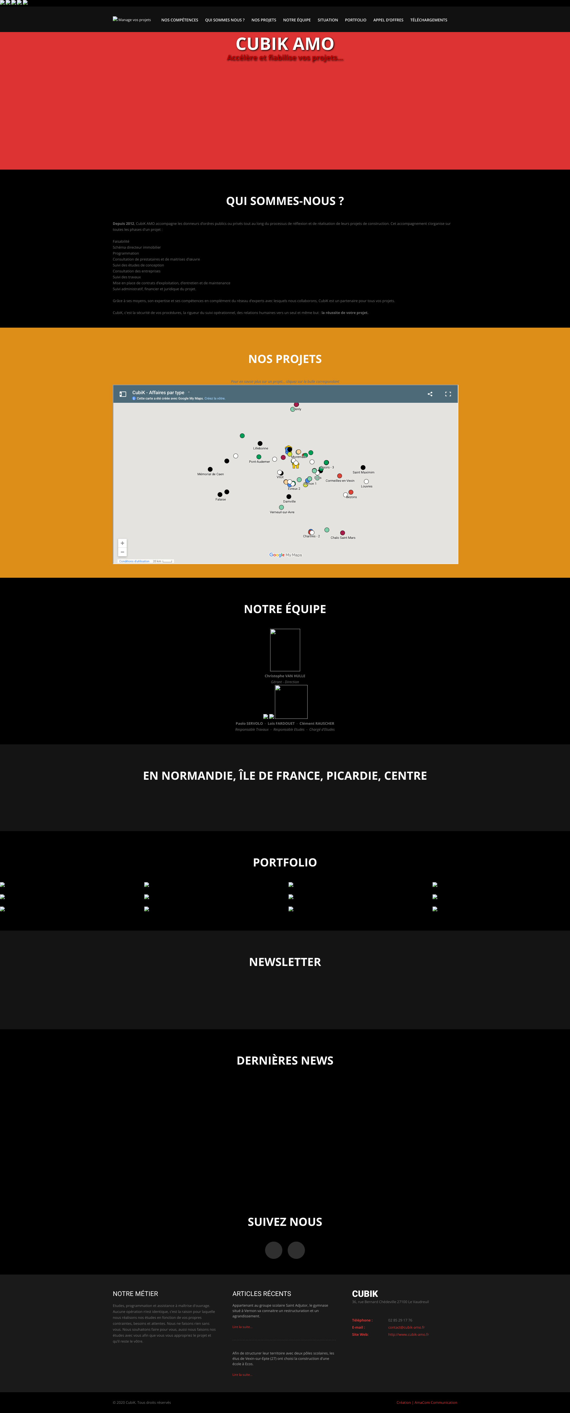 Aperçu du site