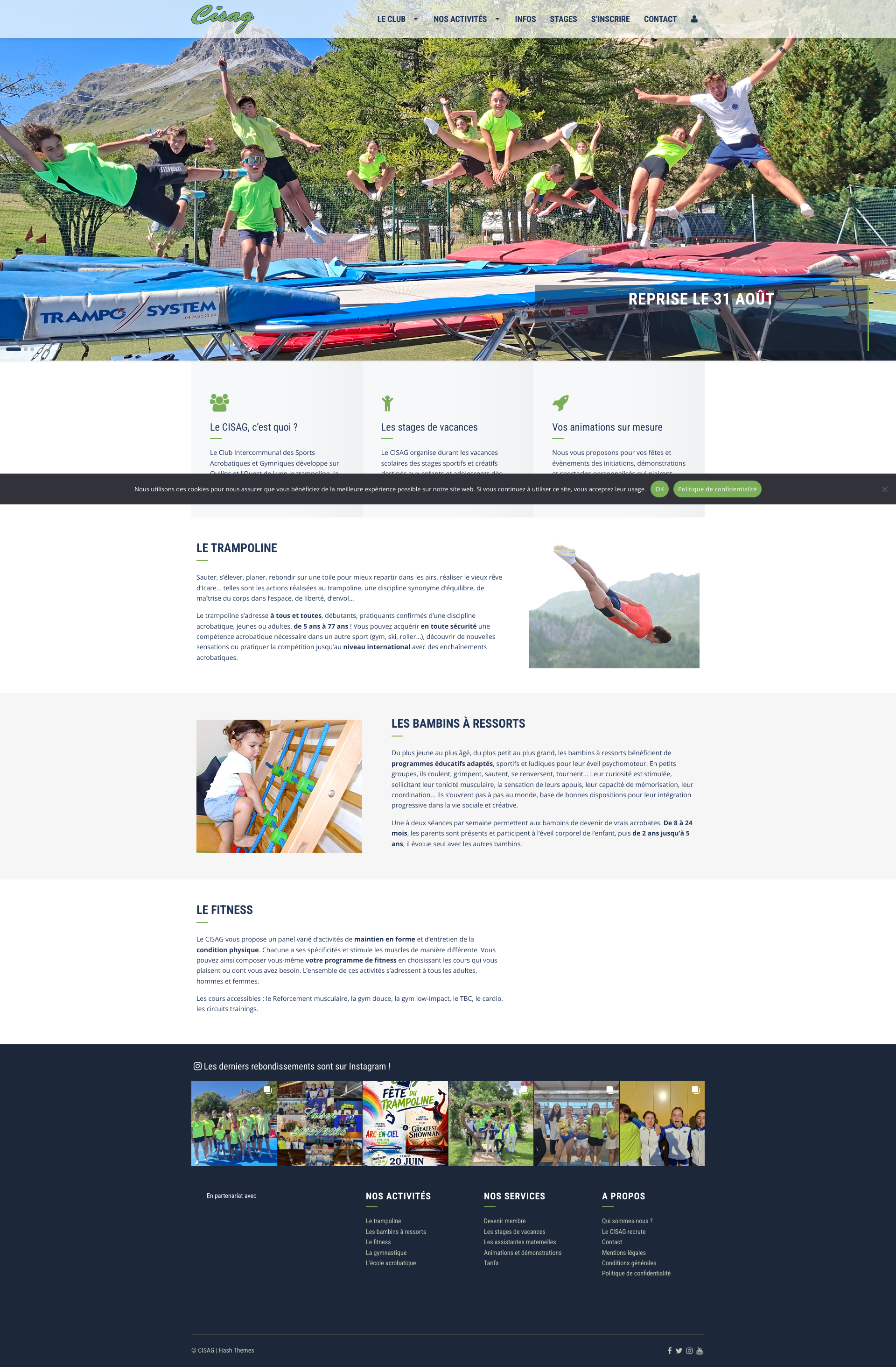 Aperçu du site