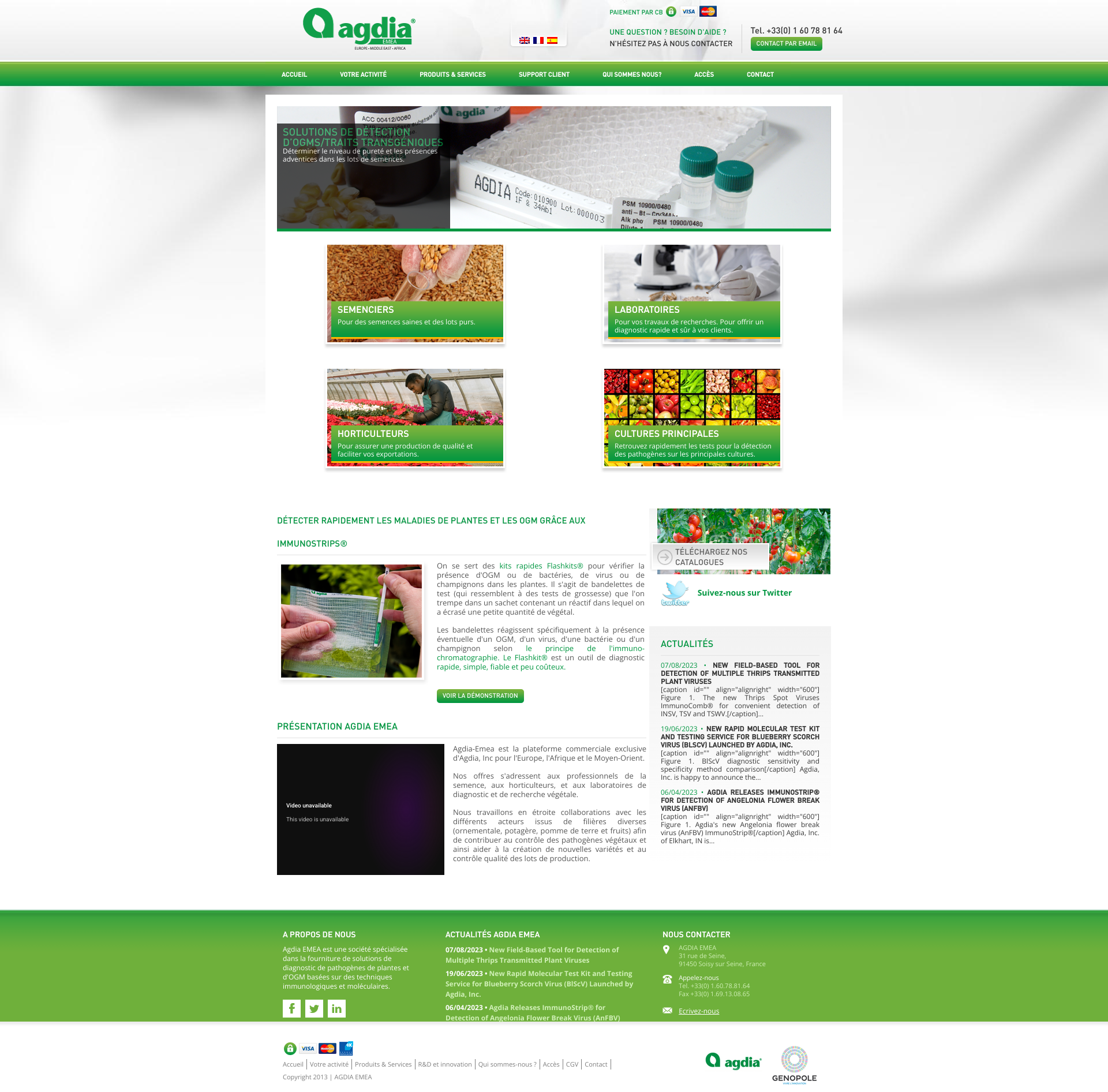Aperçu du site