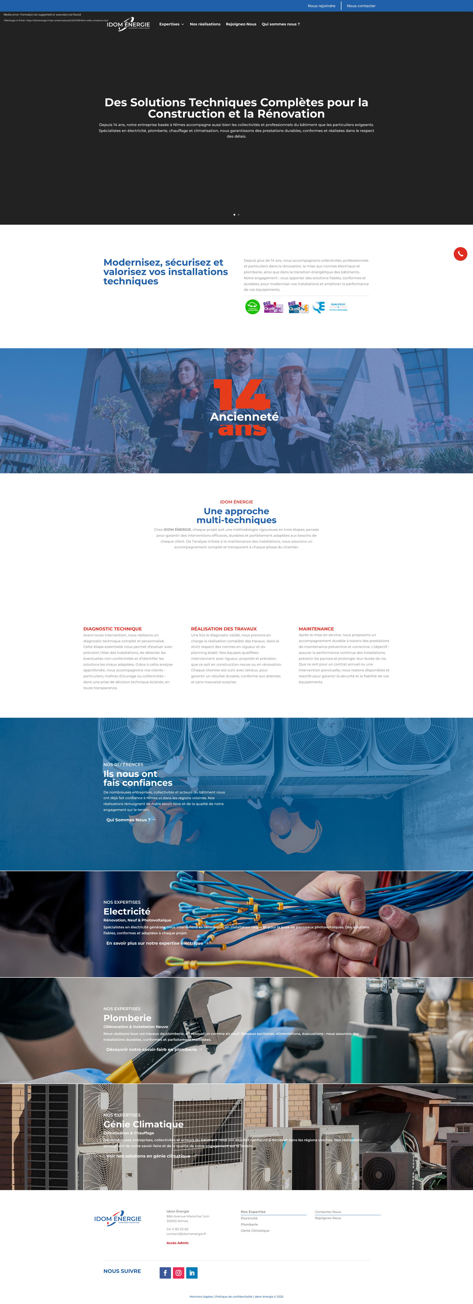 Aperçu du site