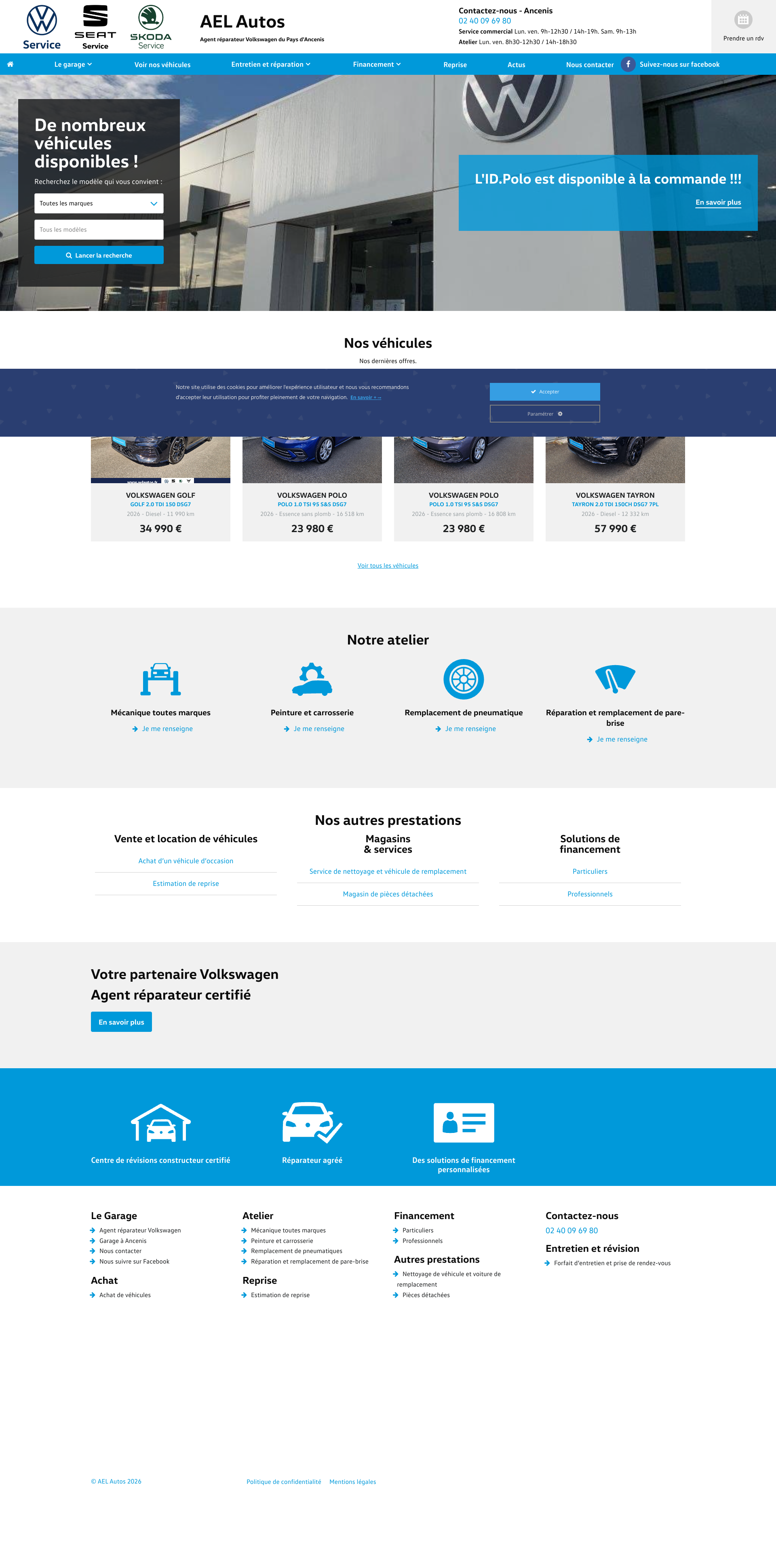 Aperçu du site