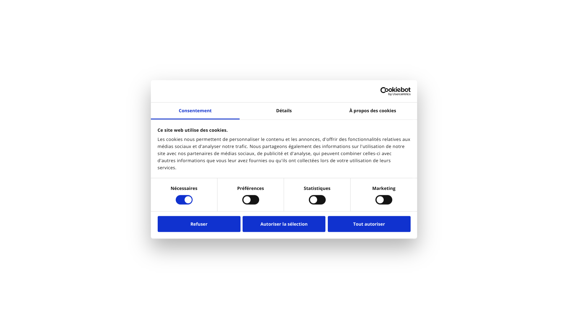 Aperçu du site