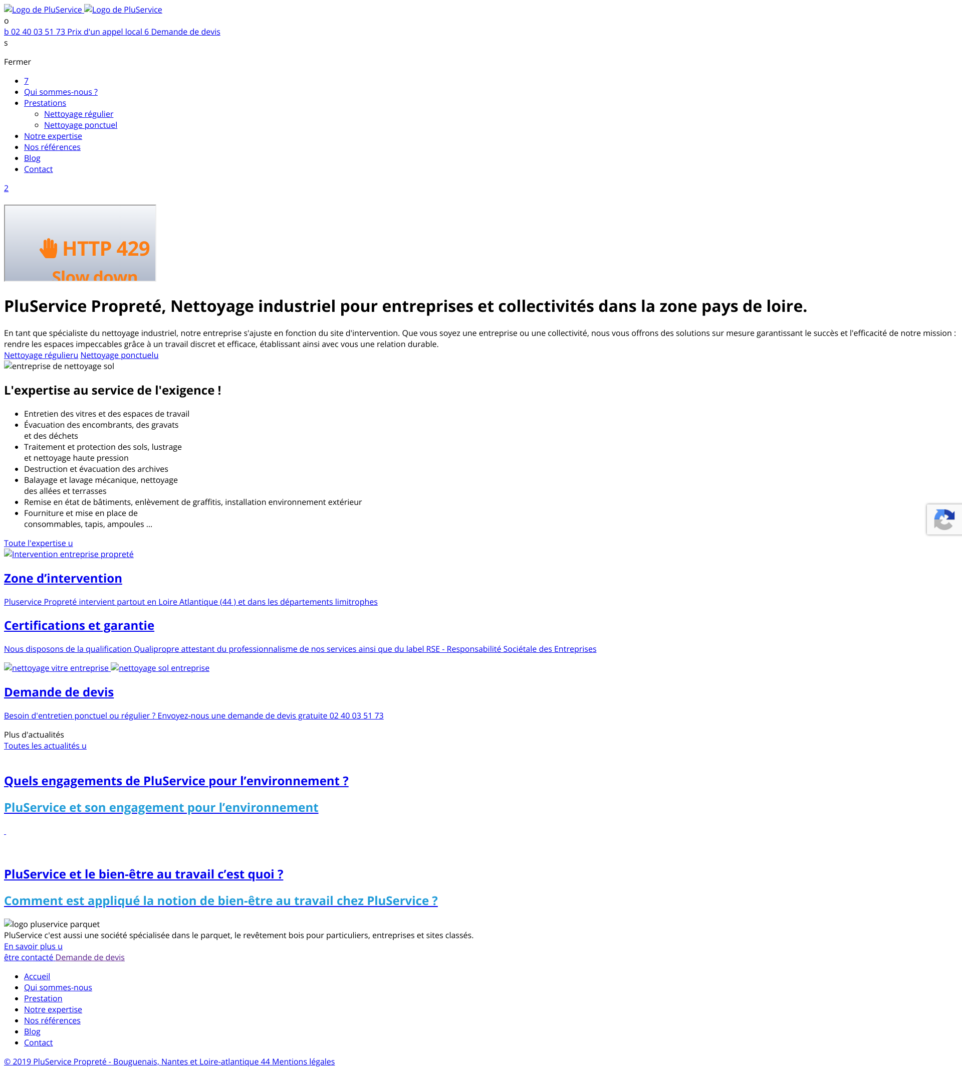 Aperçu du site