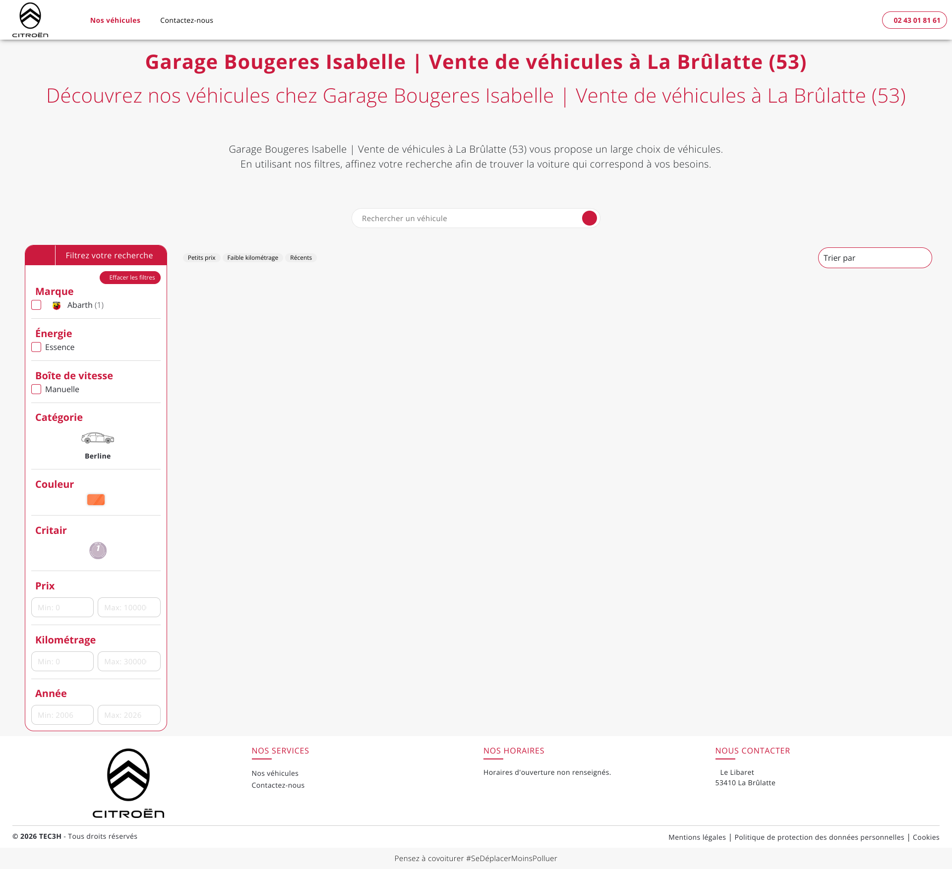 Aperçu du site