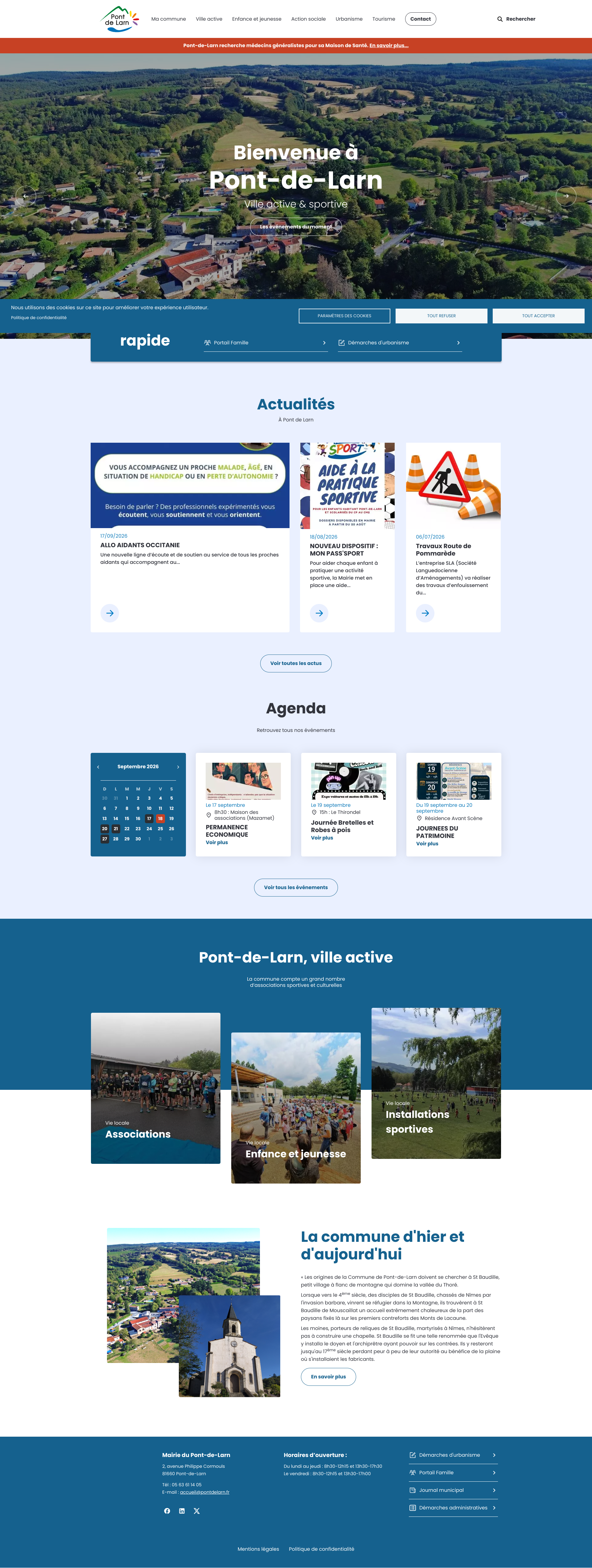 Aperçu du site