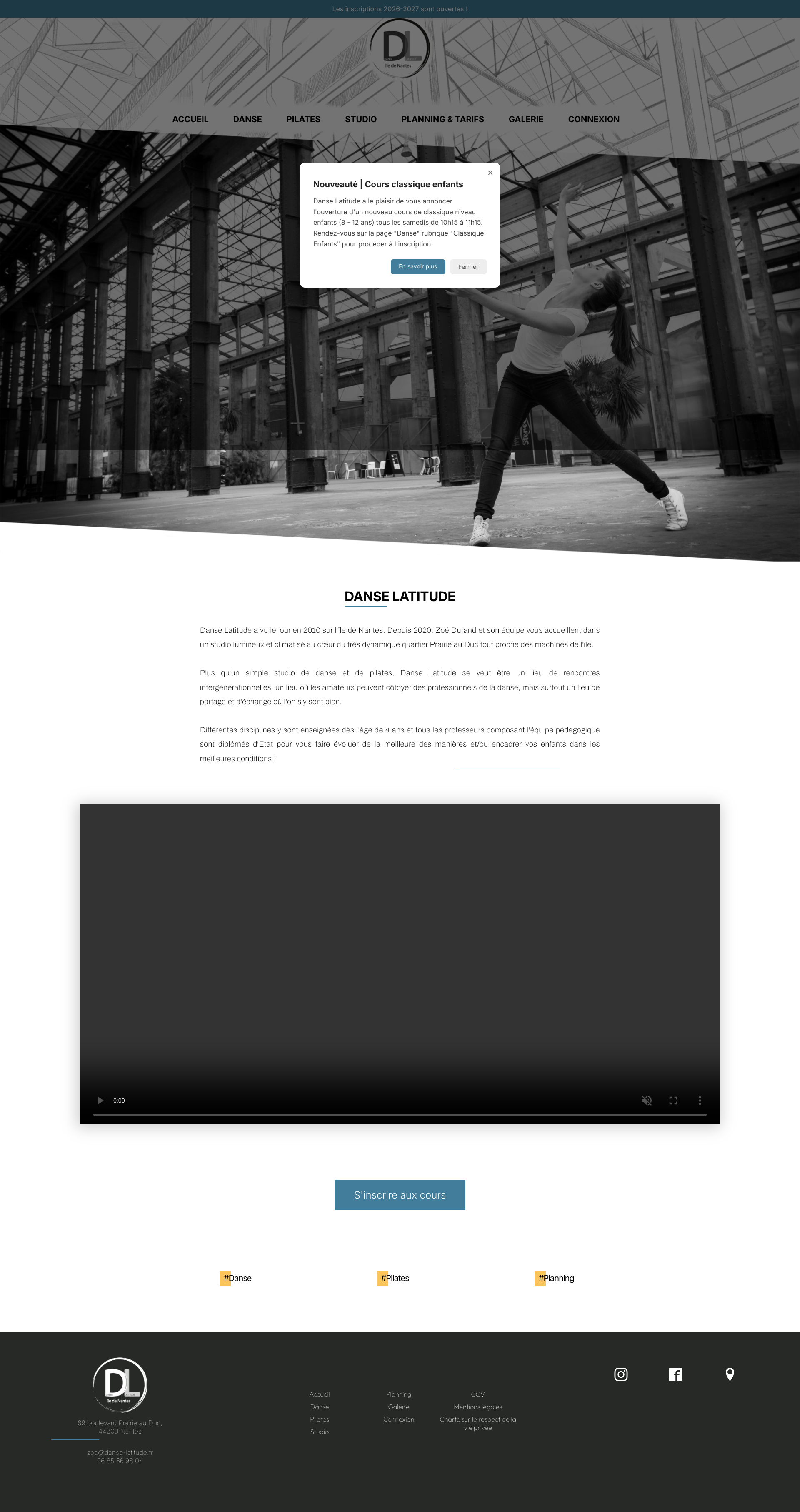Aperçu du site