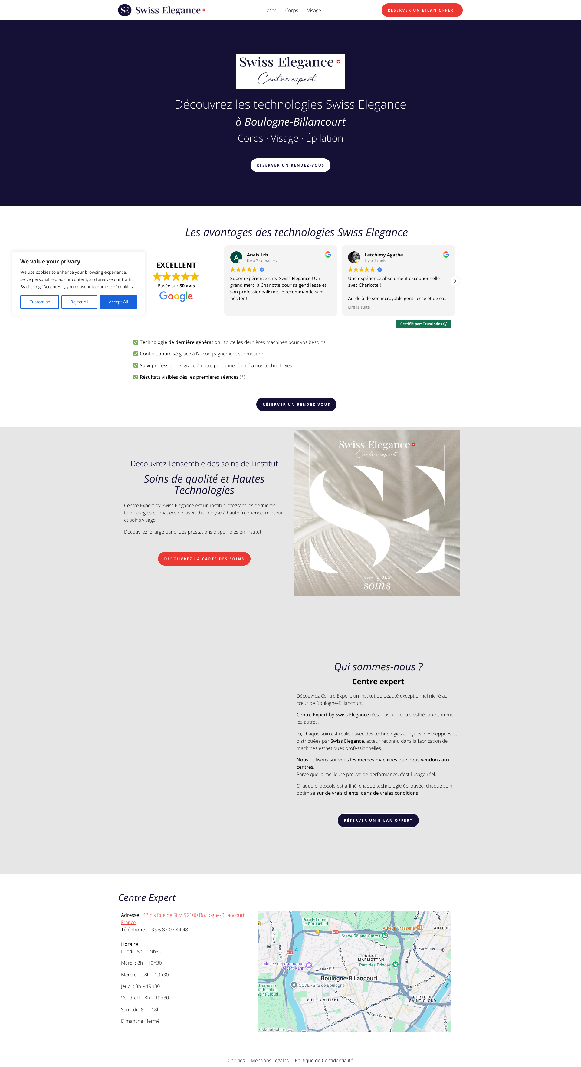 Aperçu du site