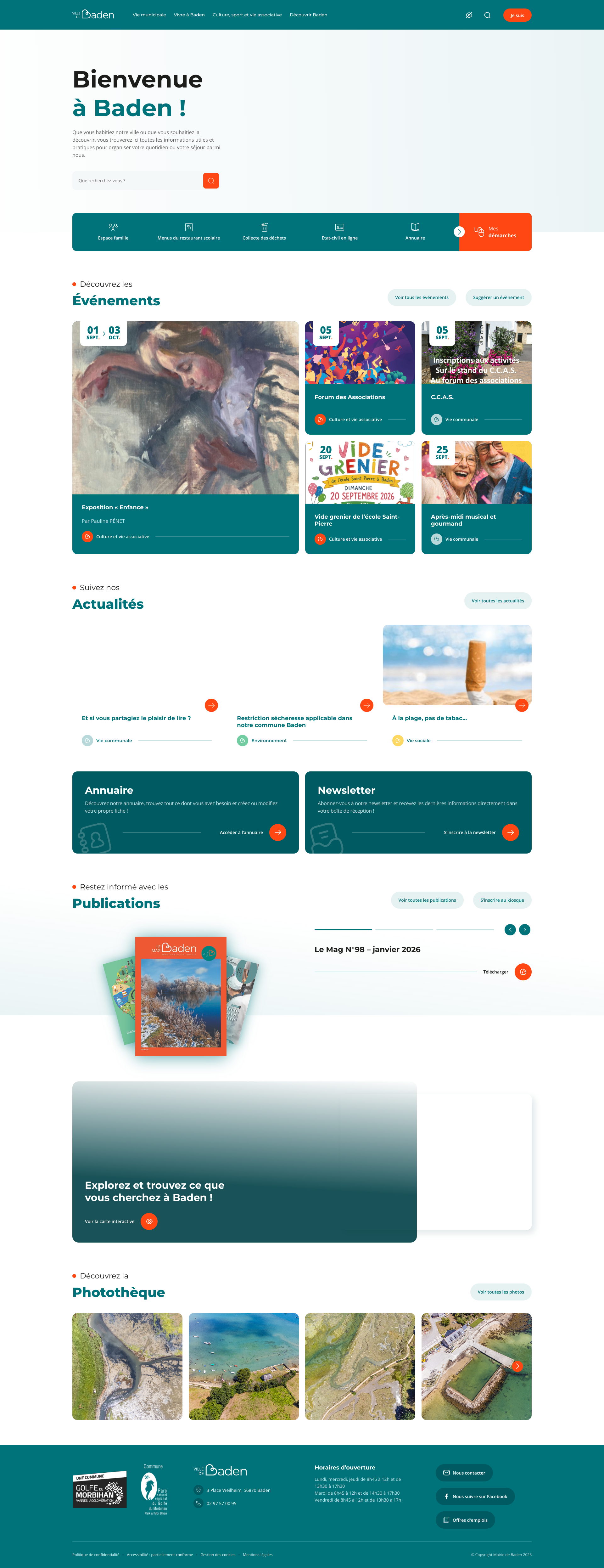 Aperçu du site
