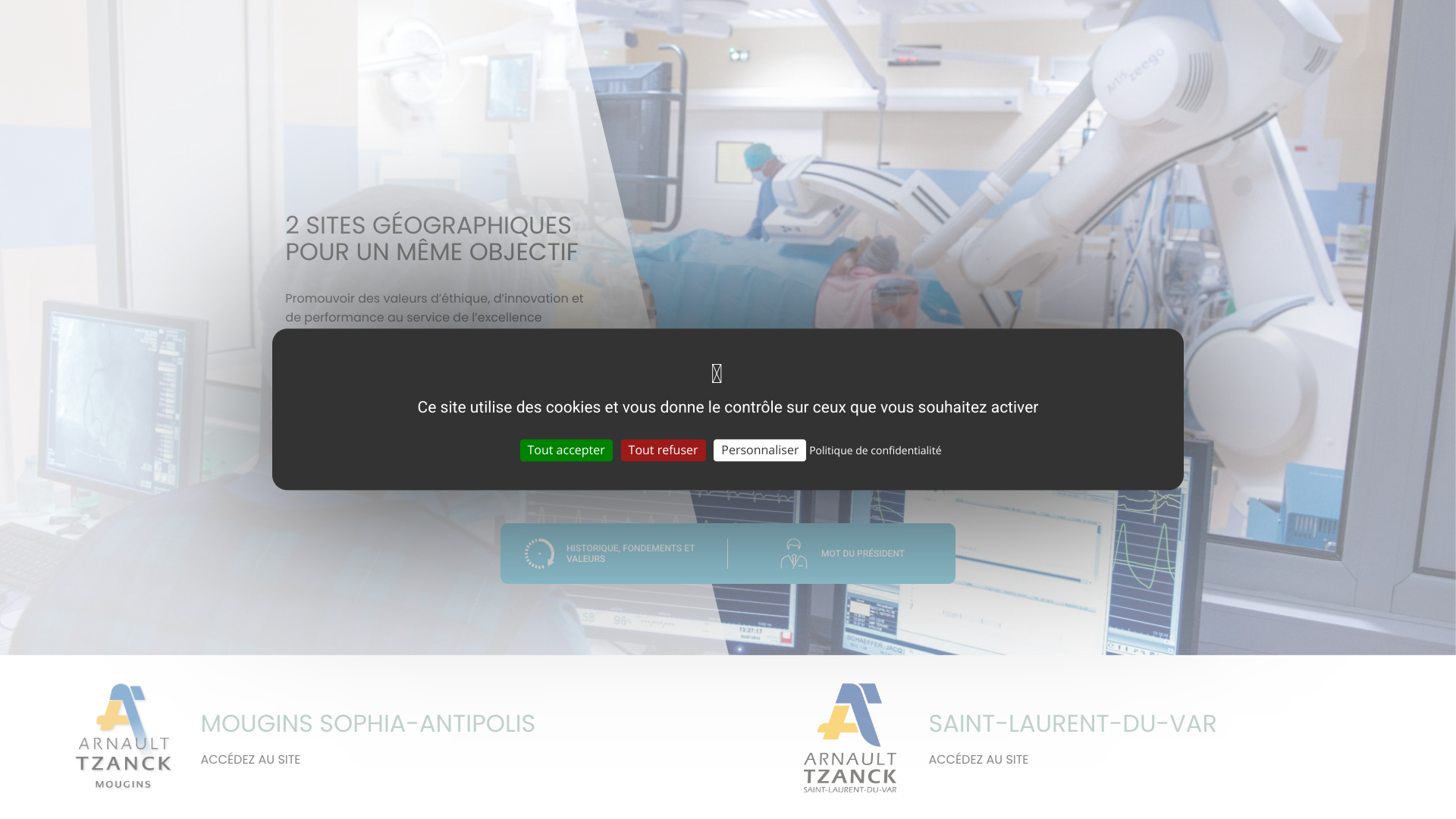 Aperçu du site