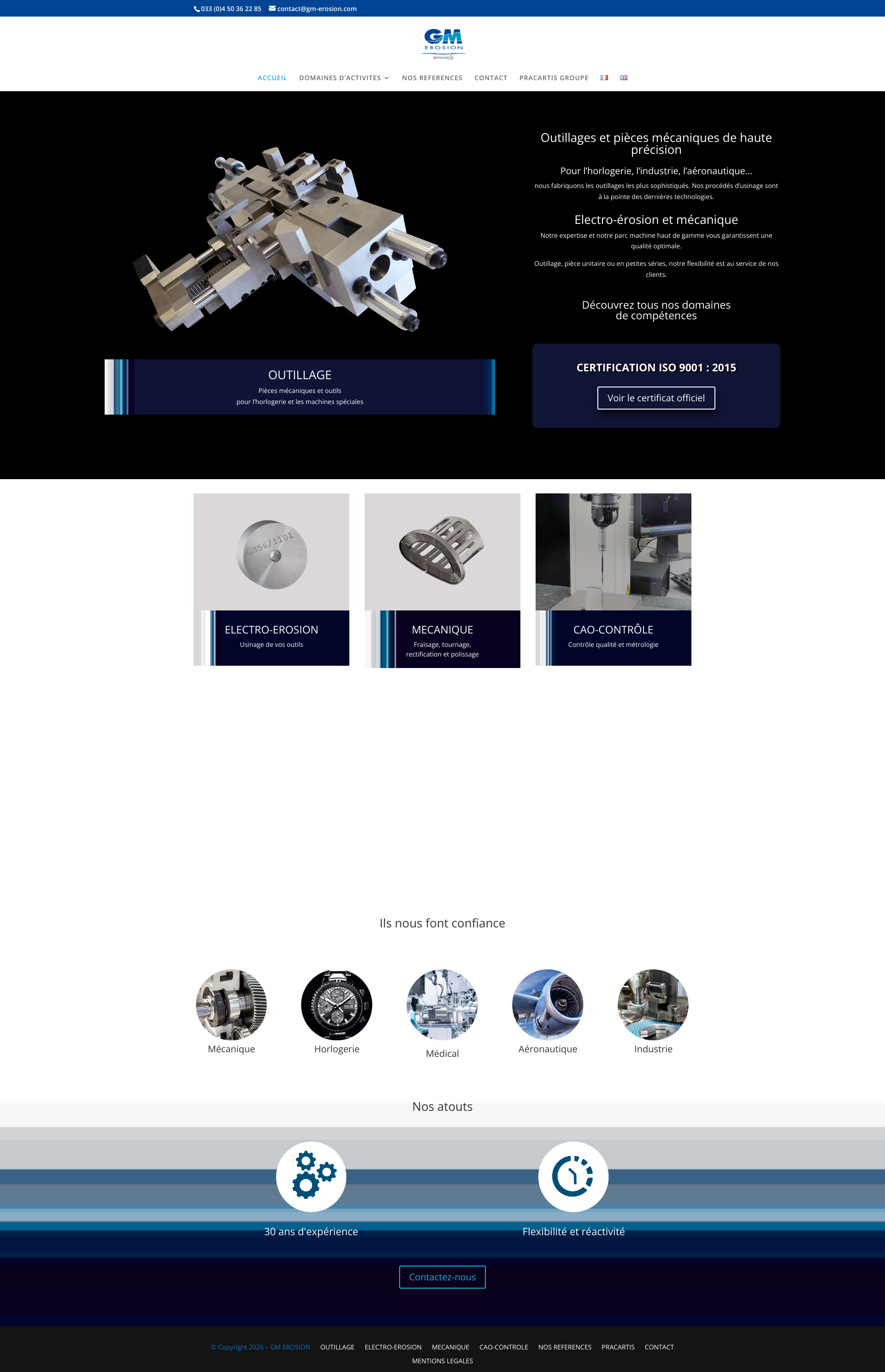 Aperçu du site
