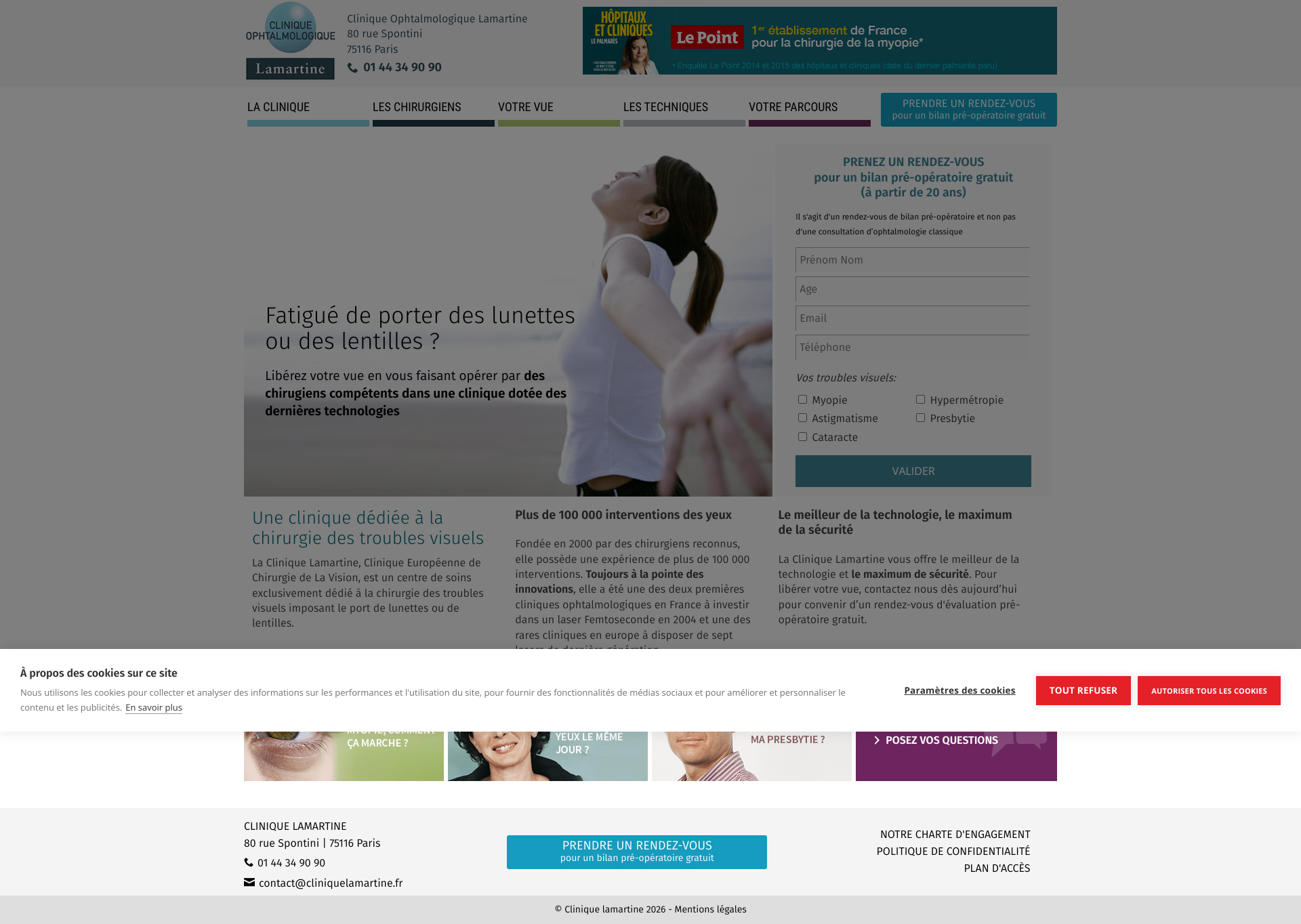 Aperçu du site