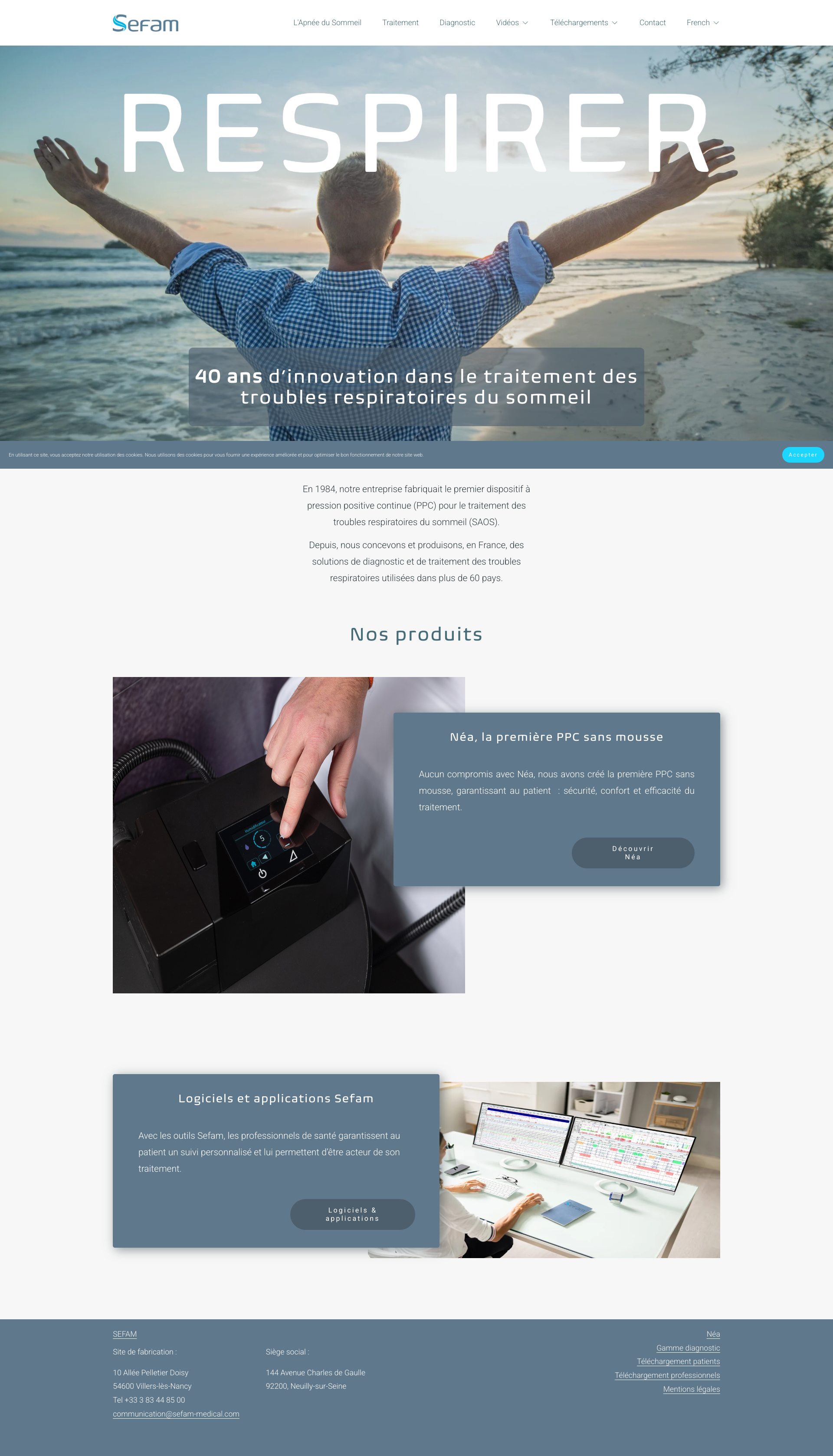 Aperçu du site