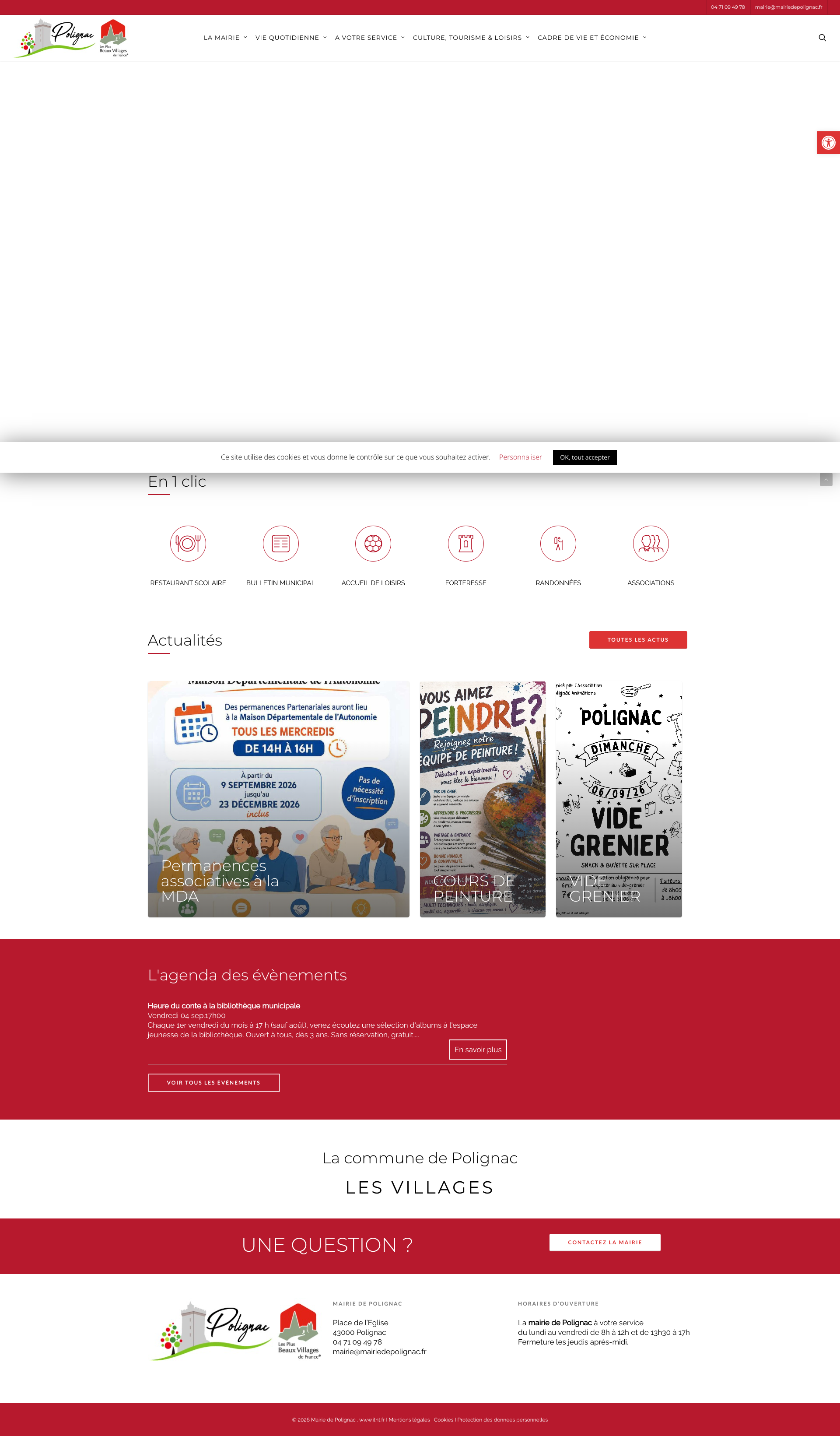 Aperçu du site