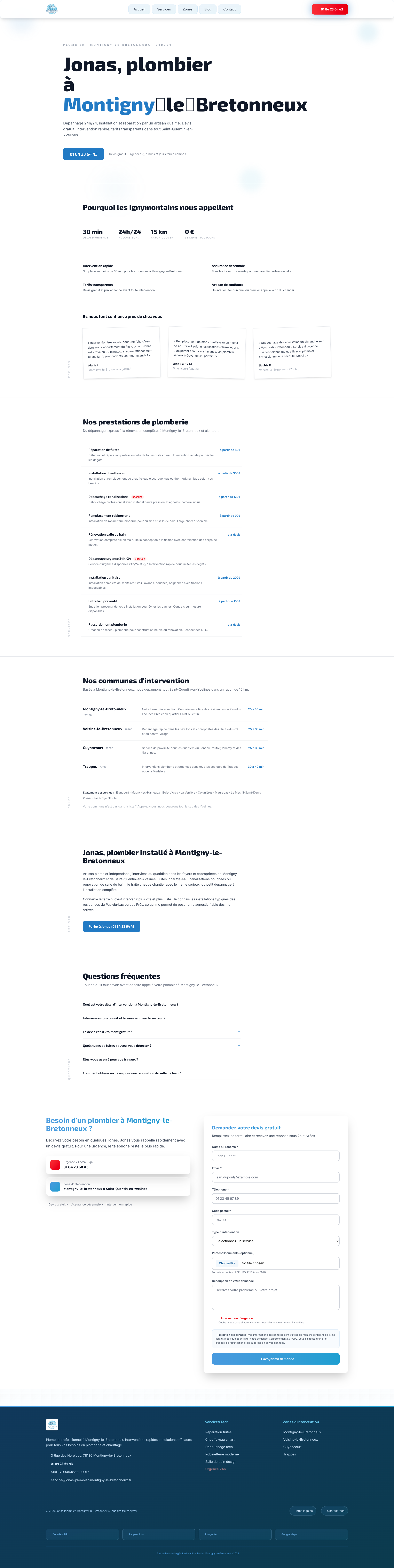 Aperçu du site