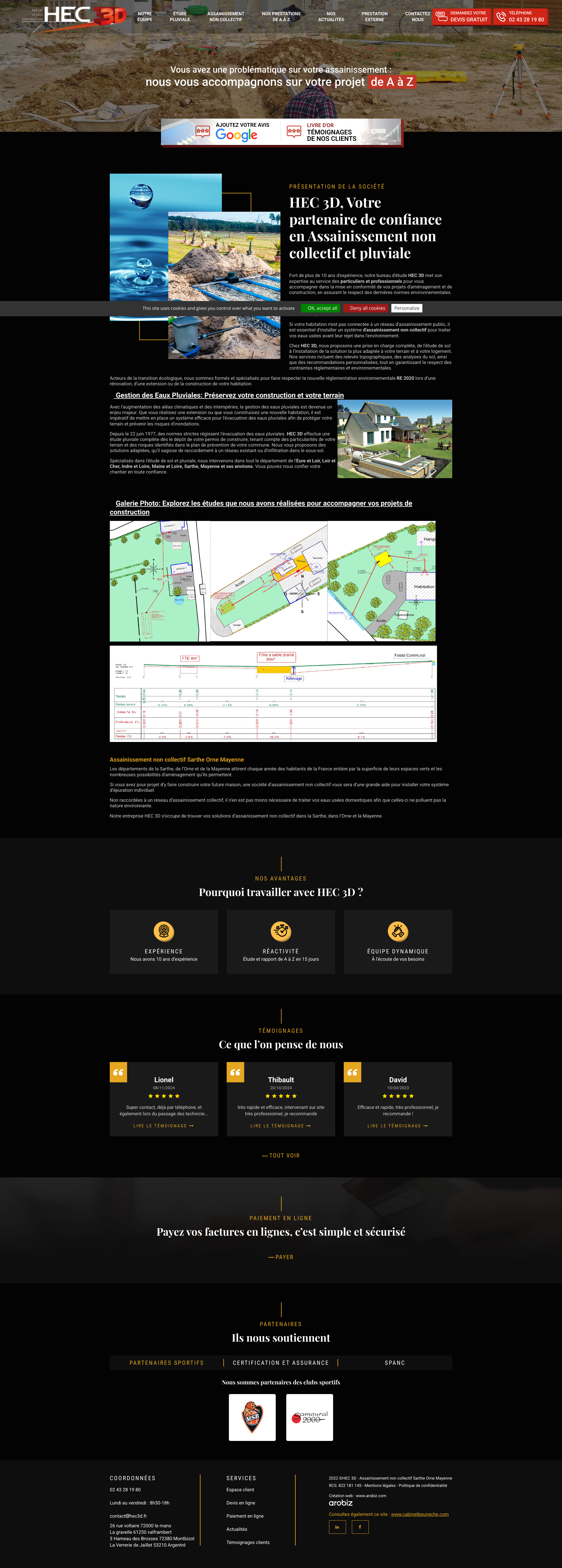 Aperçu du site