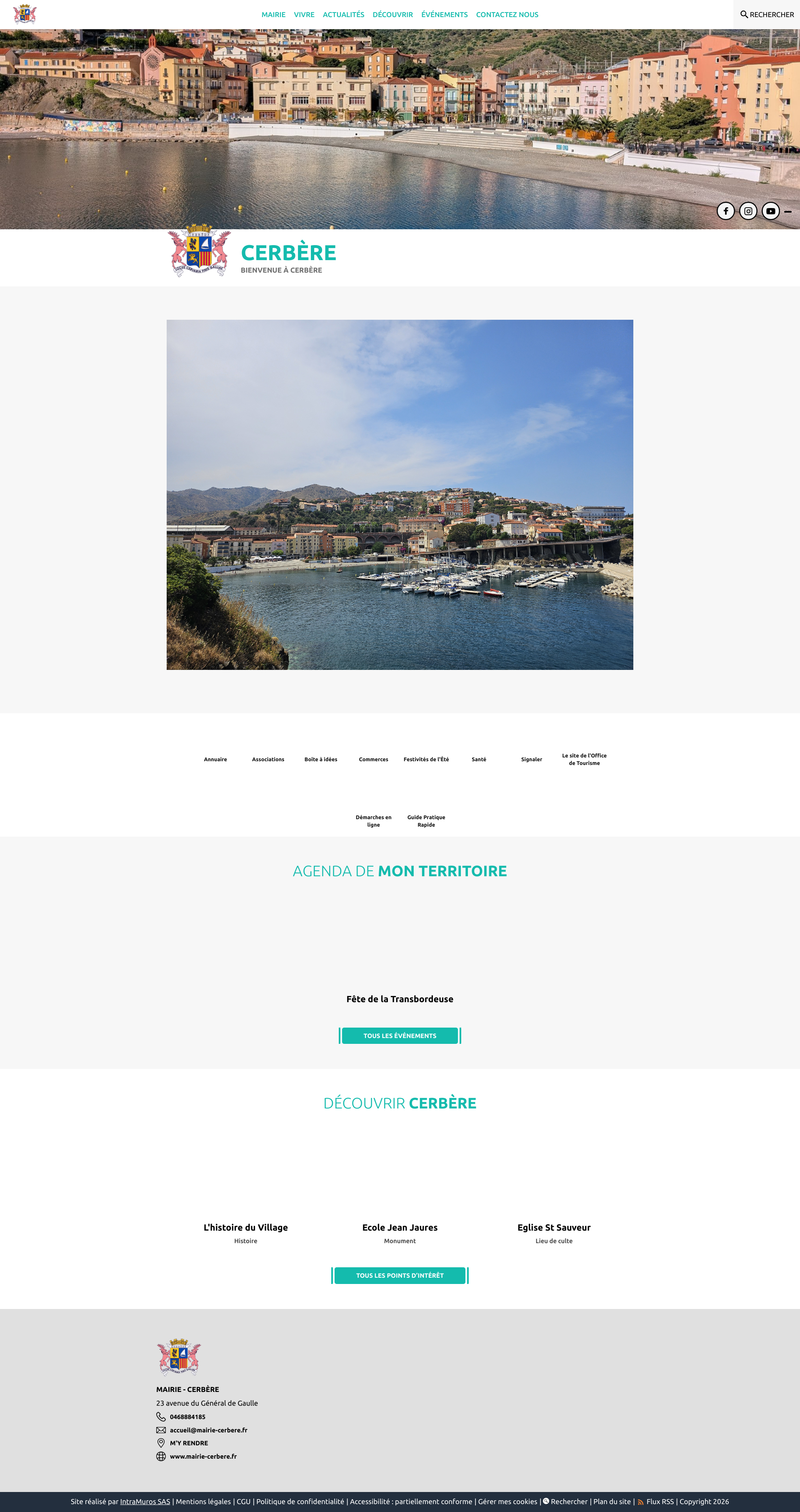 Aperçu du site