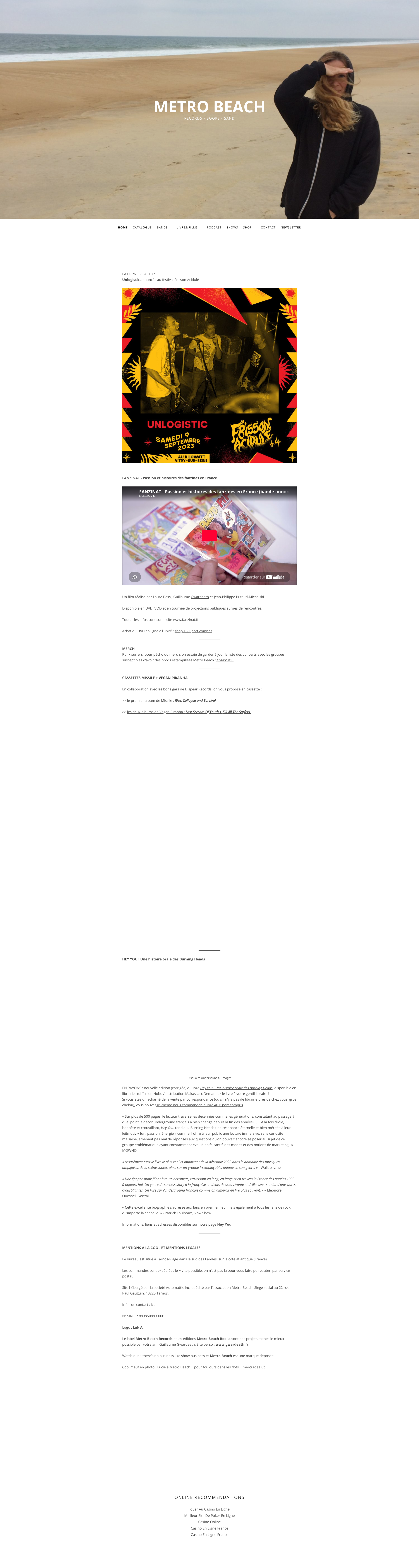 Aperçu du site