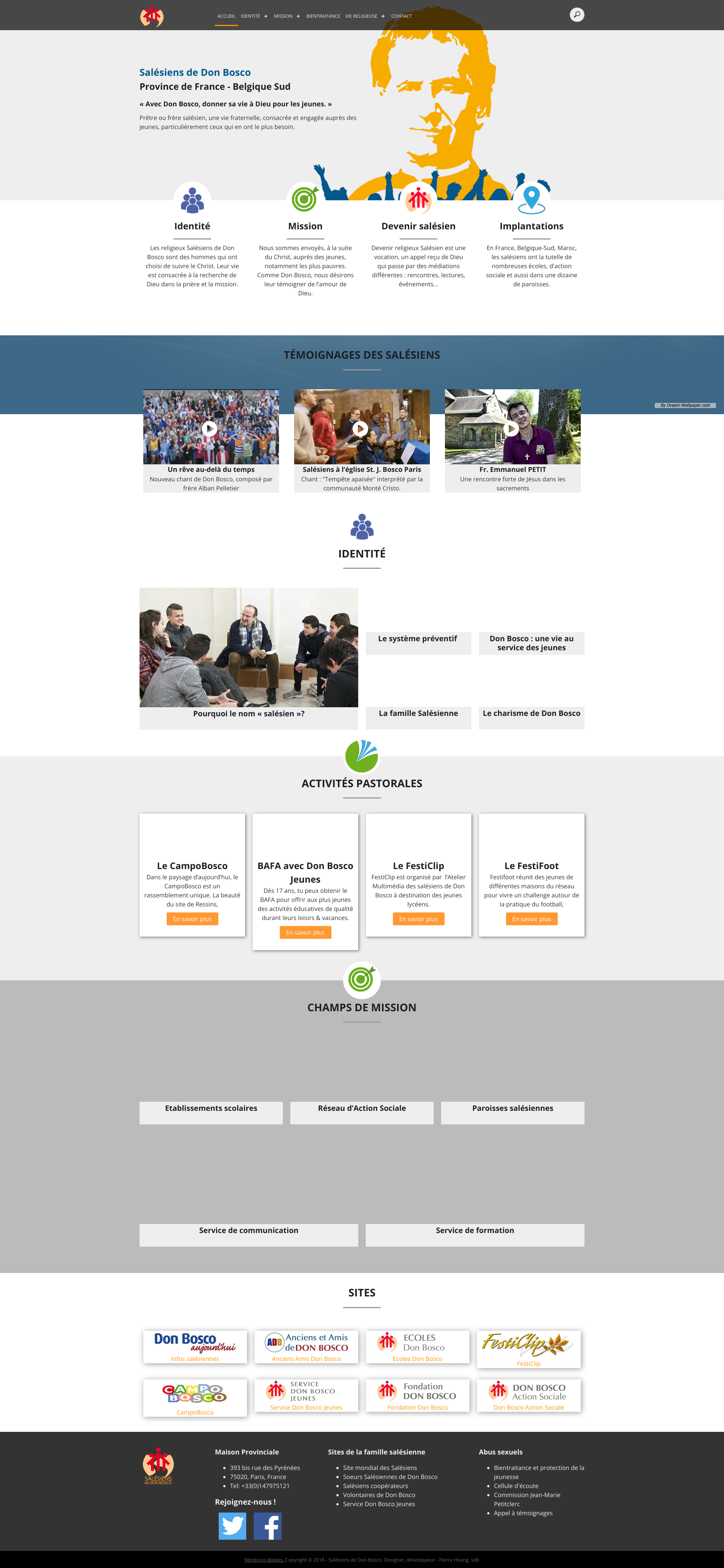 Aperçu du site