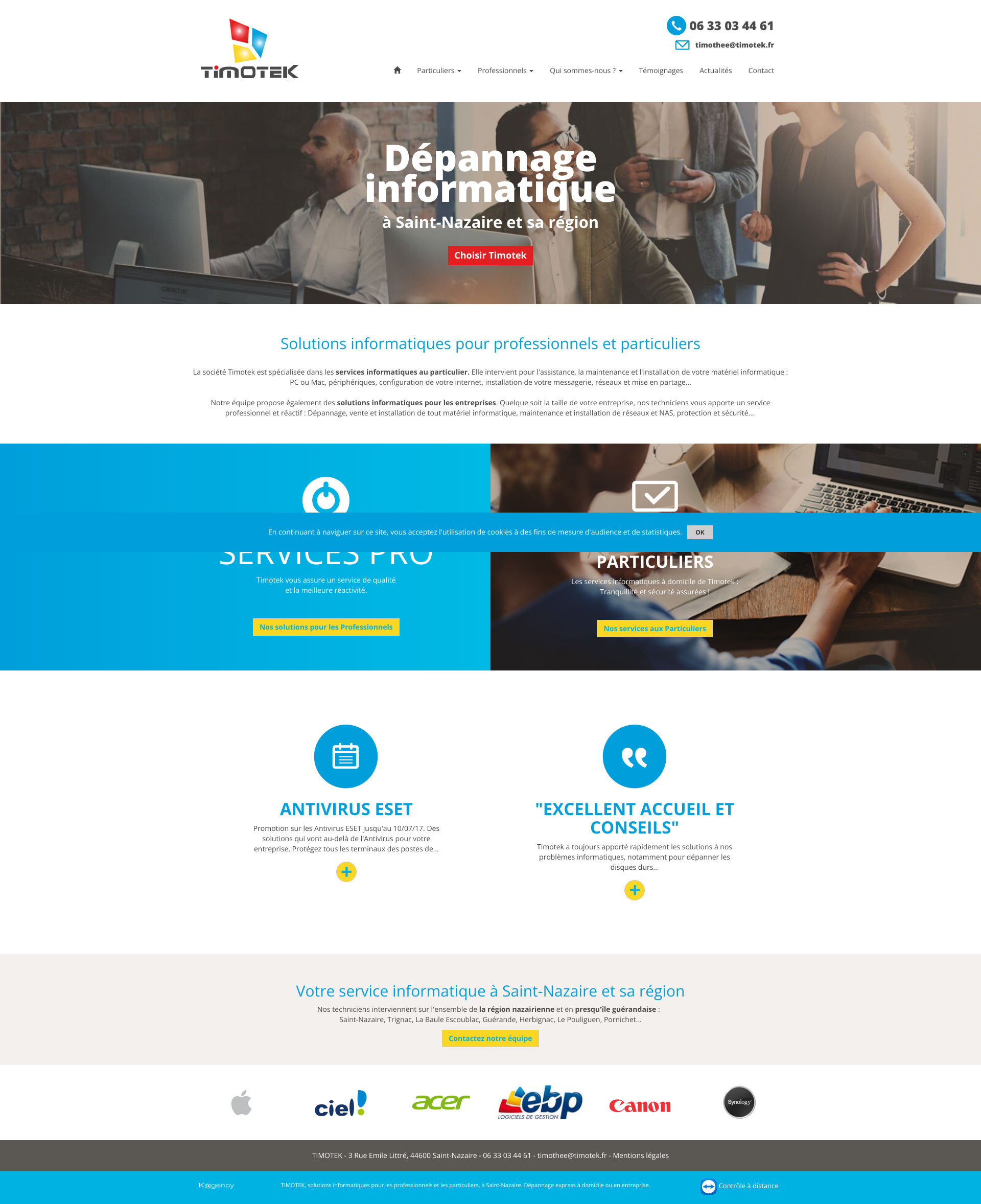 Aperçu du site