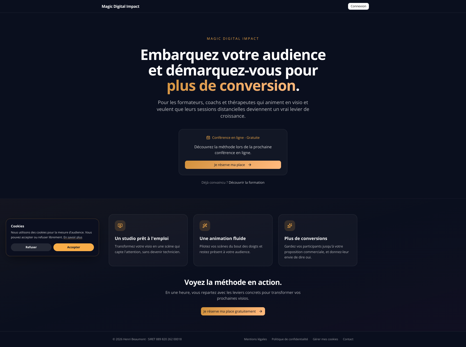 Aperçu du site
