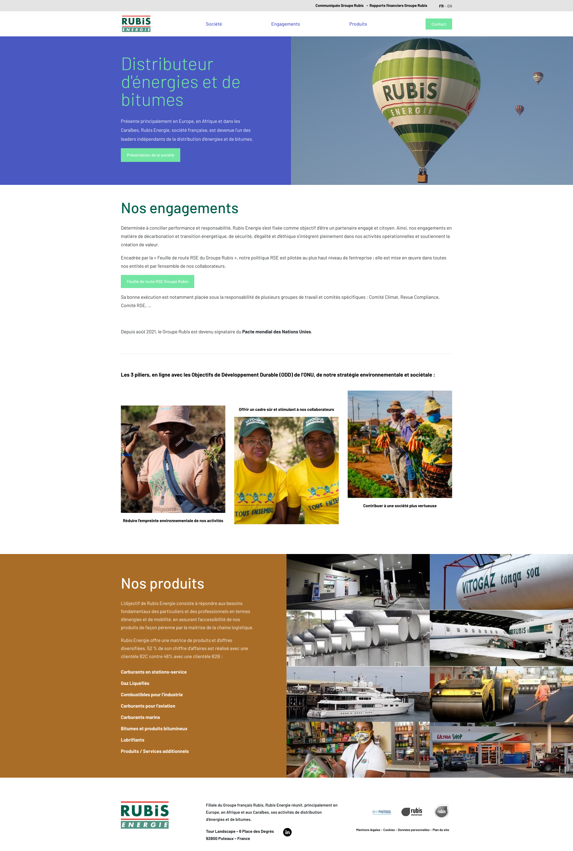 Aperçu du site