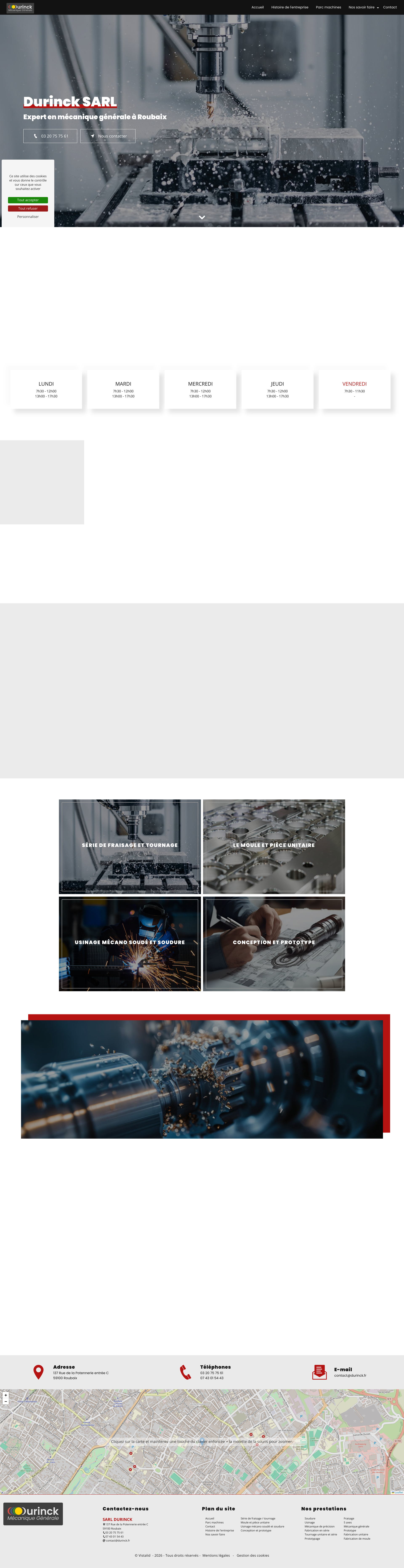 Aperçu du site