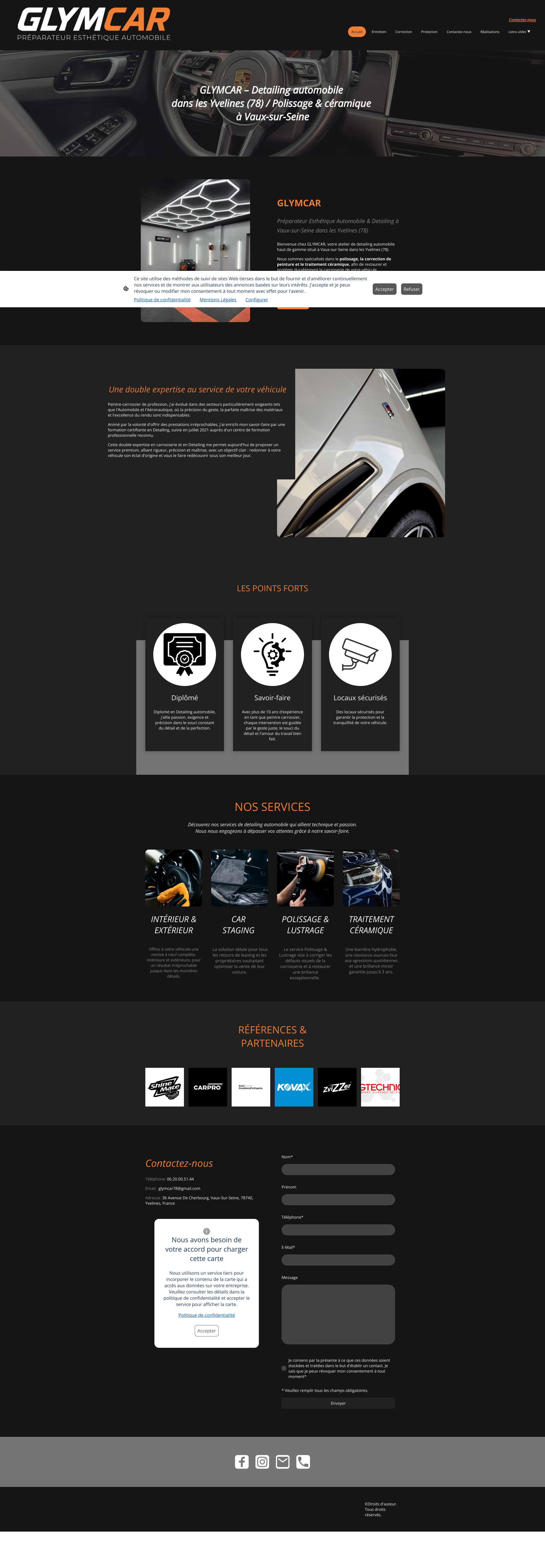 Aperçu du site