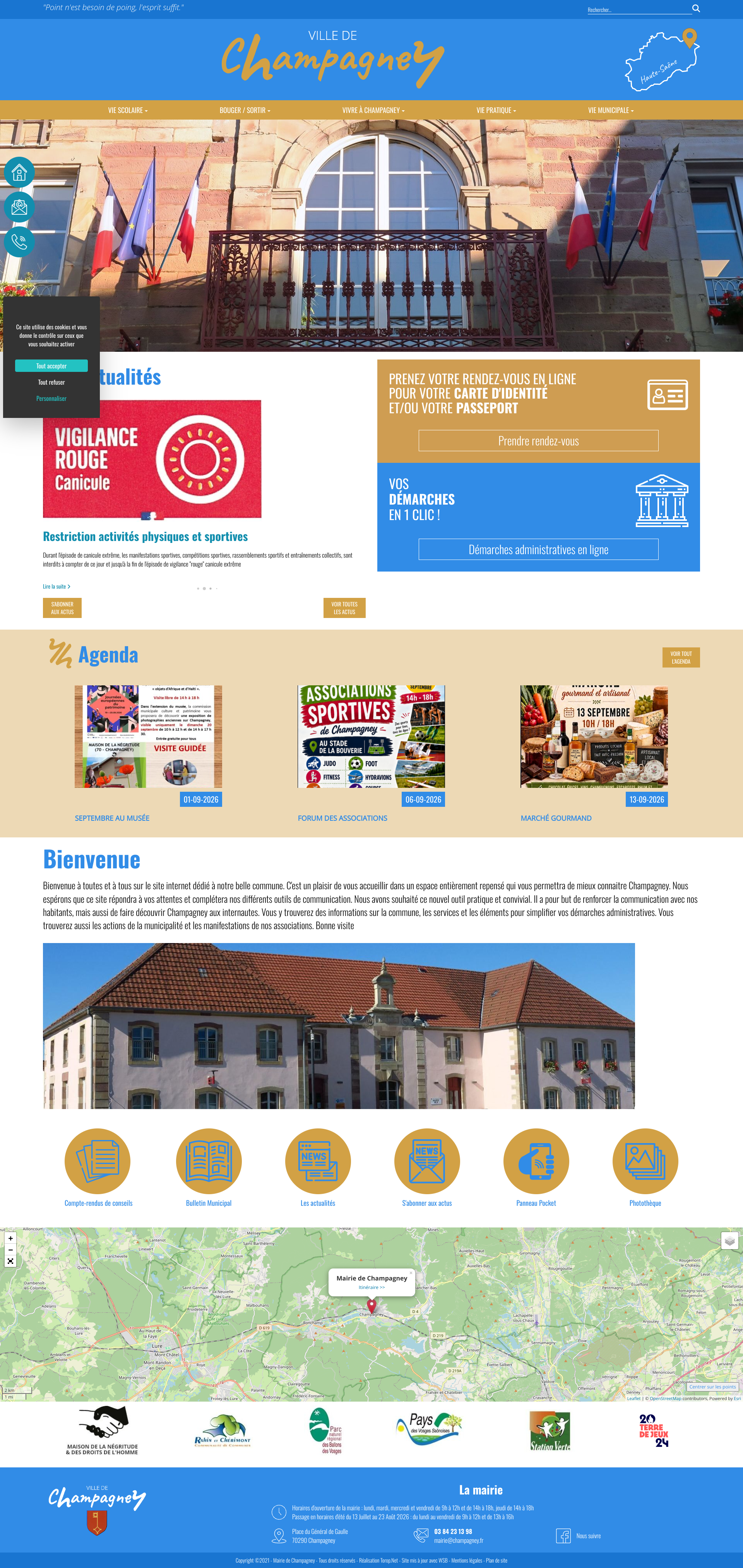 Aperçu du site