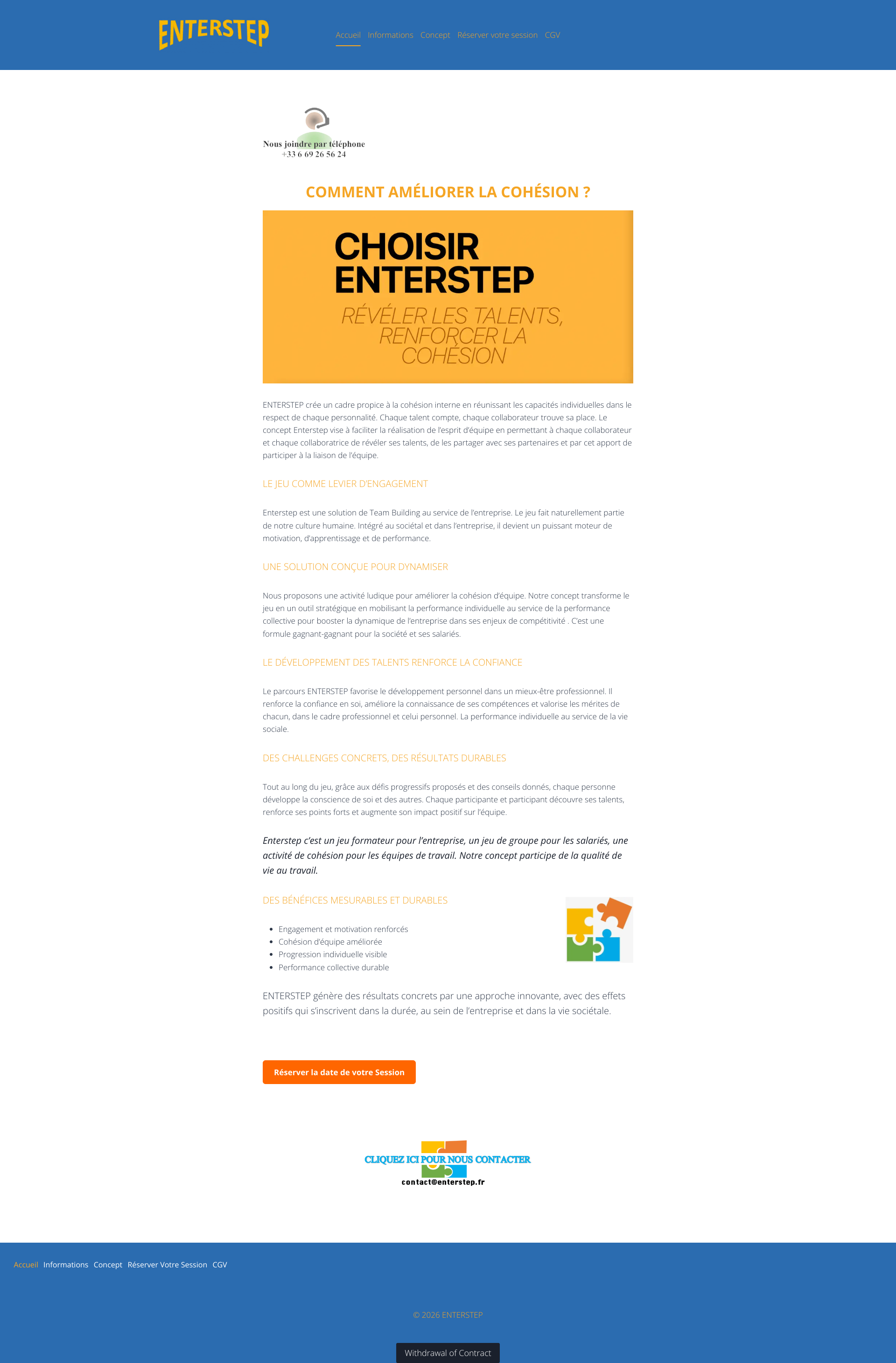 Aperçu du site