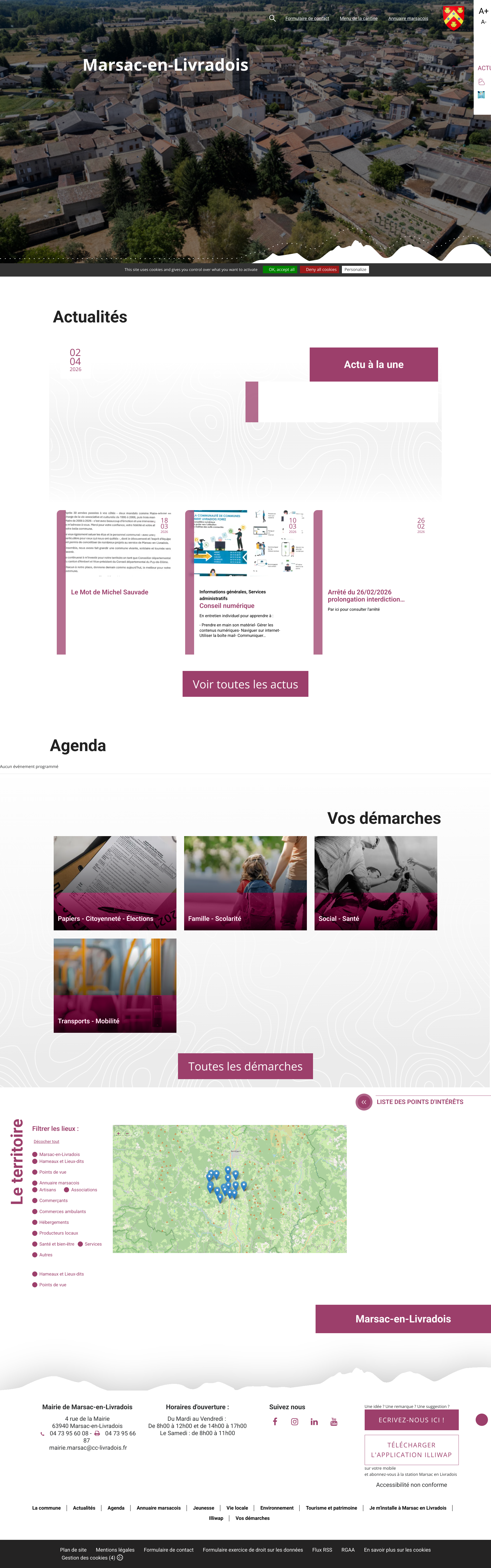 Aperçu du site