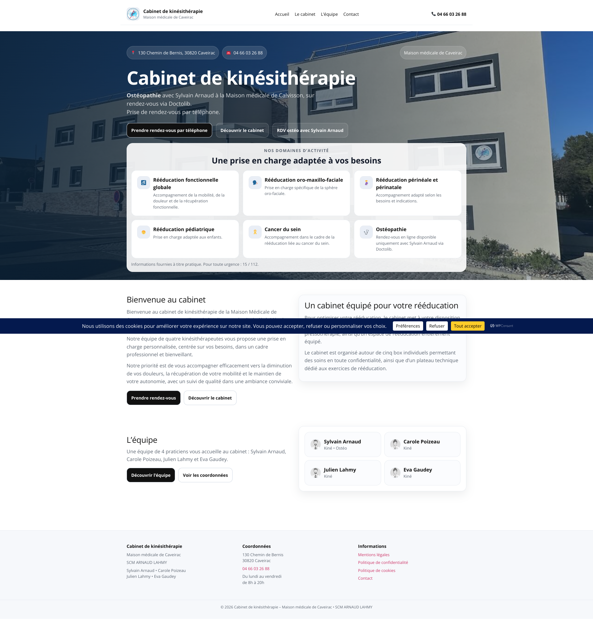 Aperçu du site
