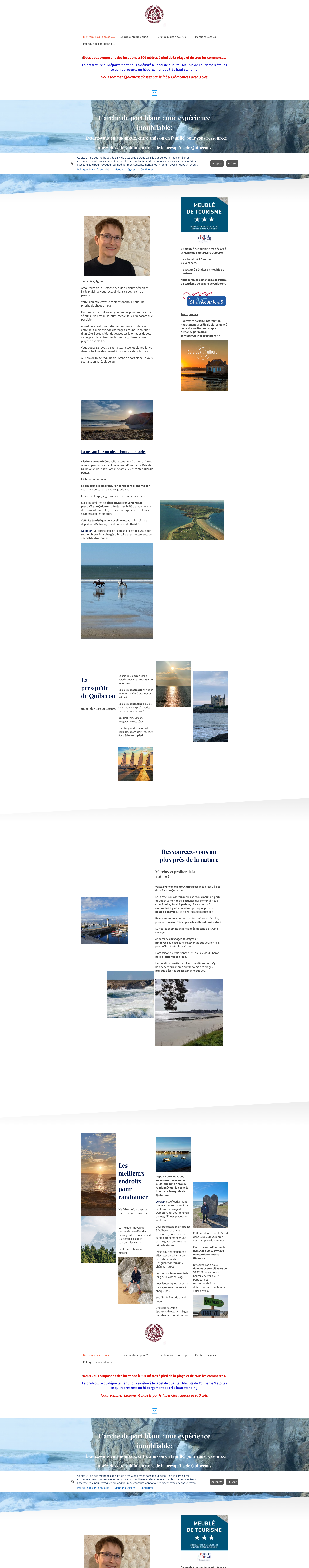 Aperçu du site