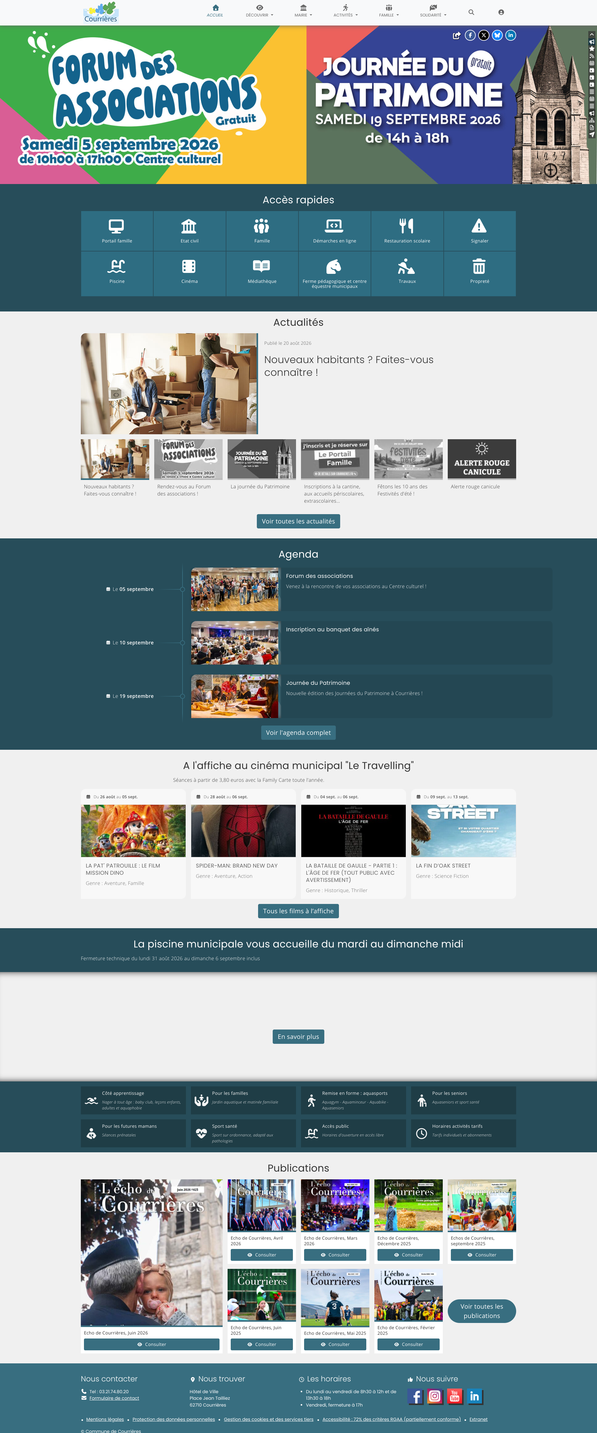 Aperçu du site