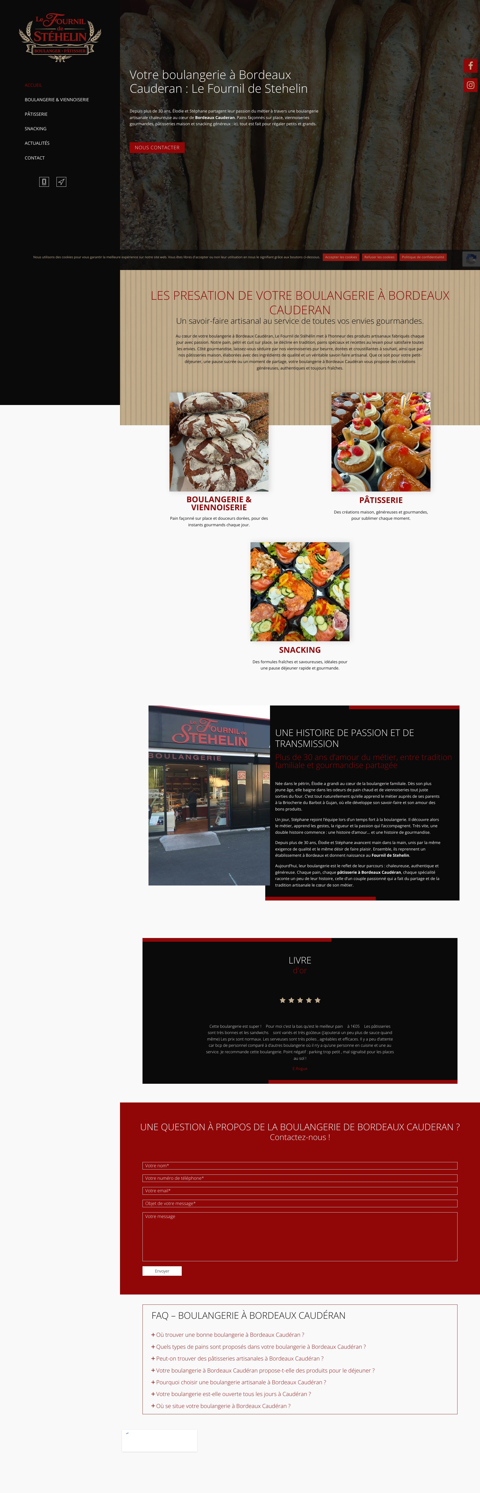 Aperçu du site