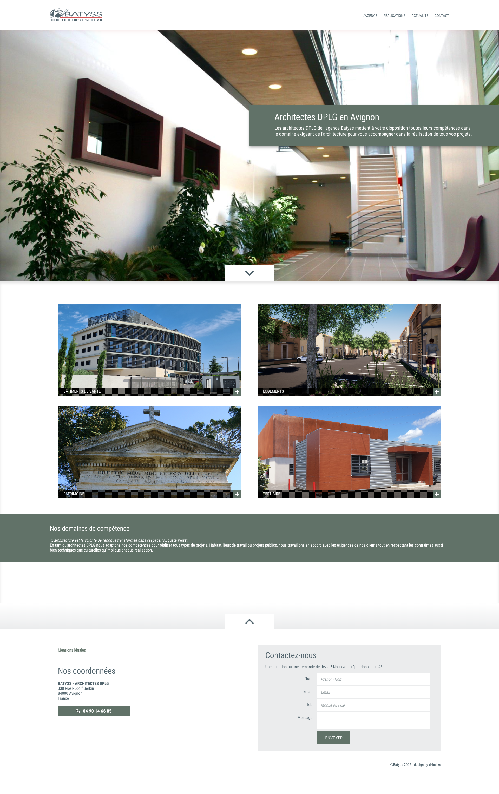 Aperçu du site