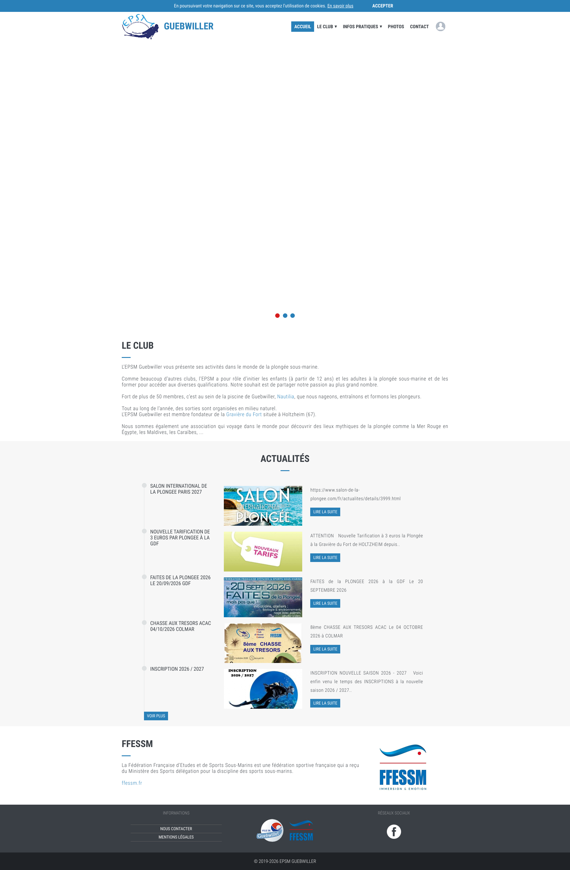 Aperçu du site