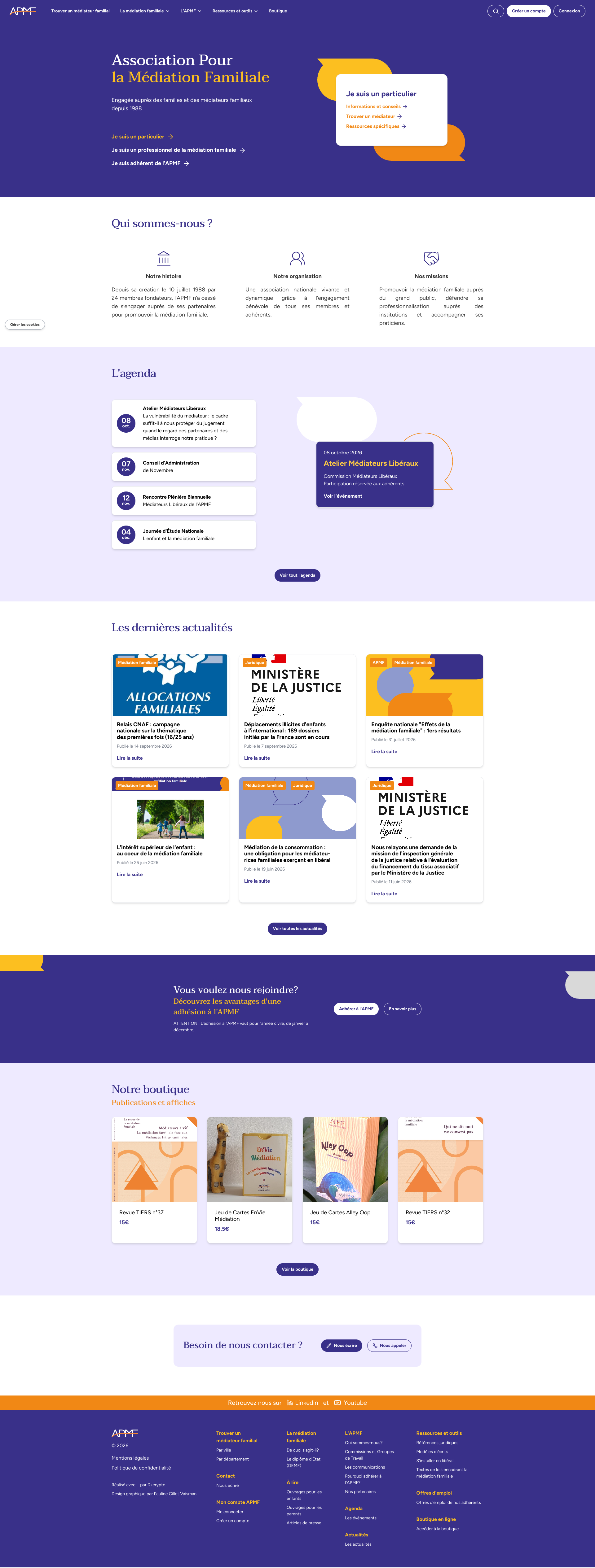 Aperçu du site