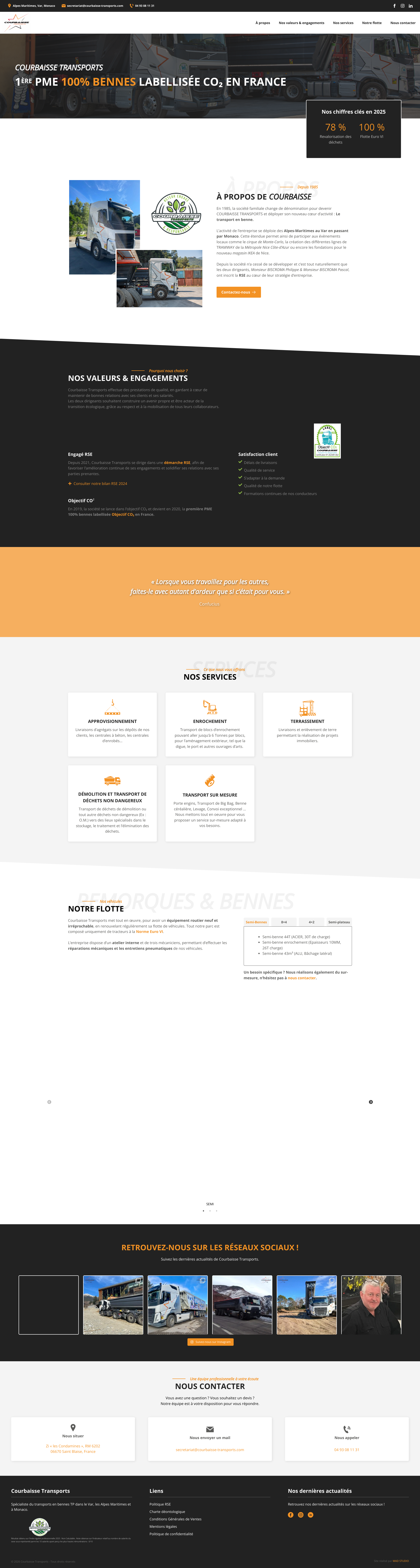 Aperçu du site