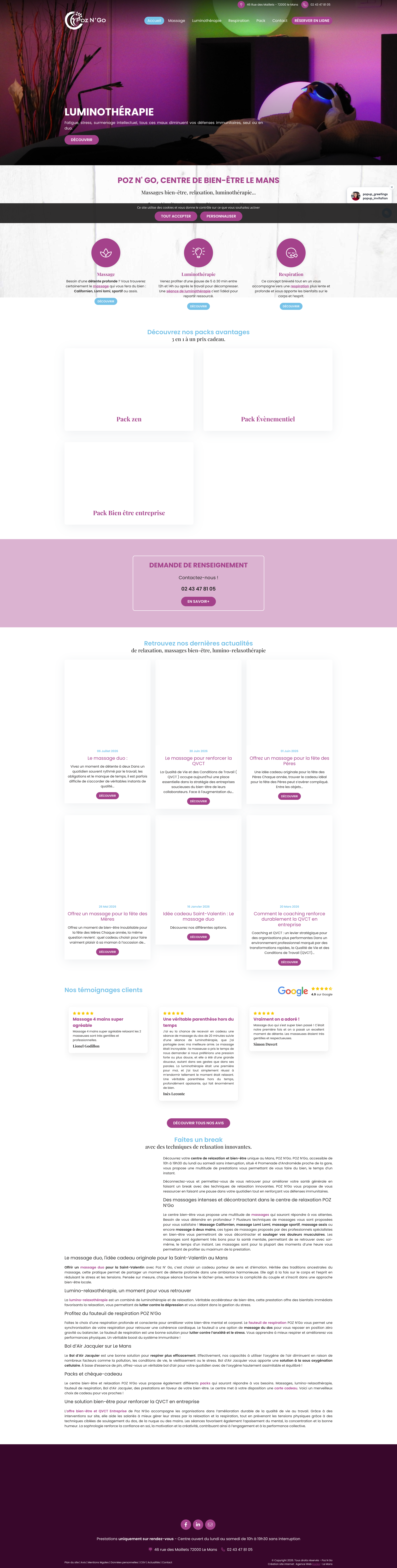 Aperçu du site