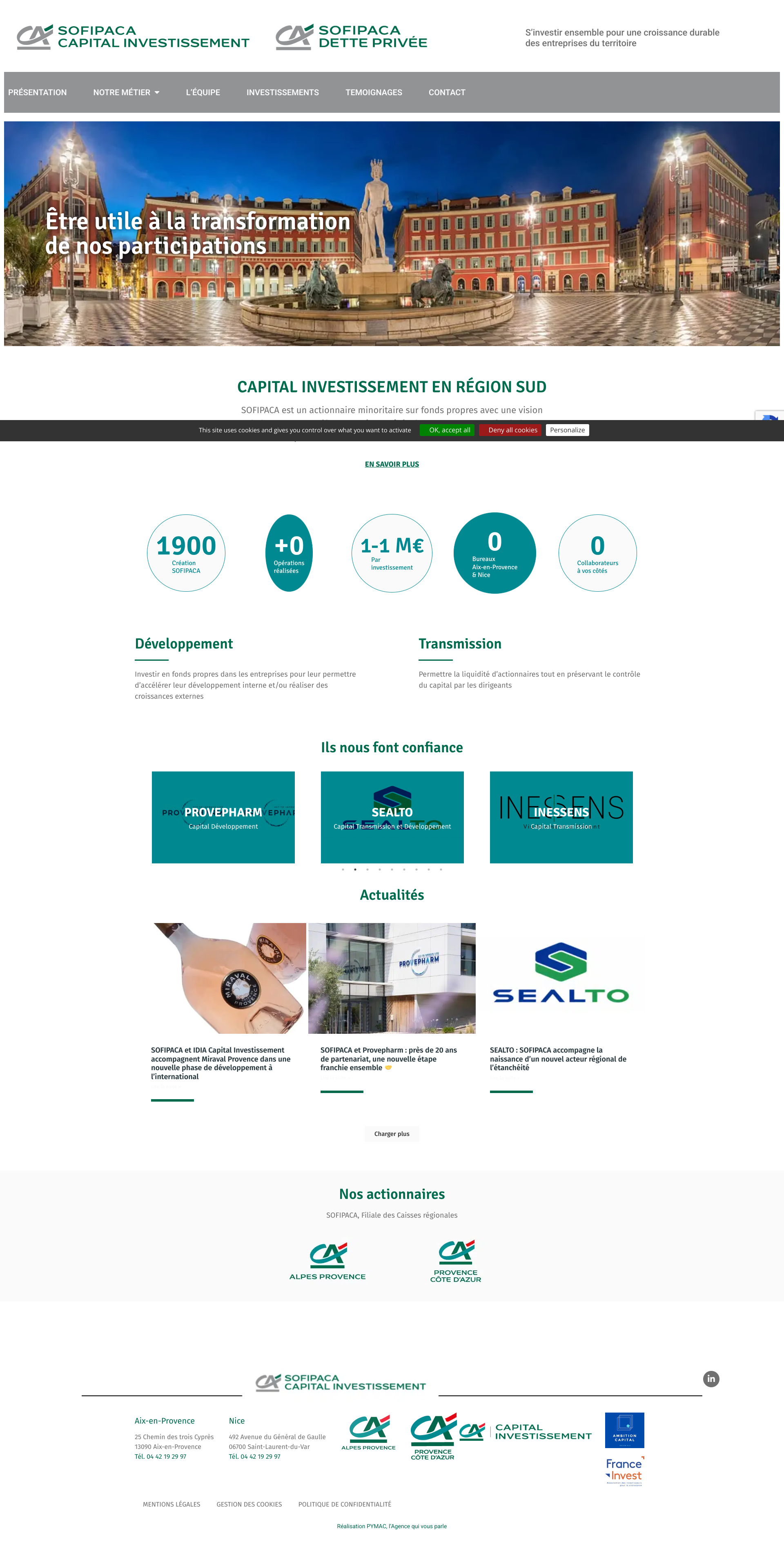 Aperçu du site