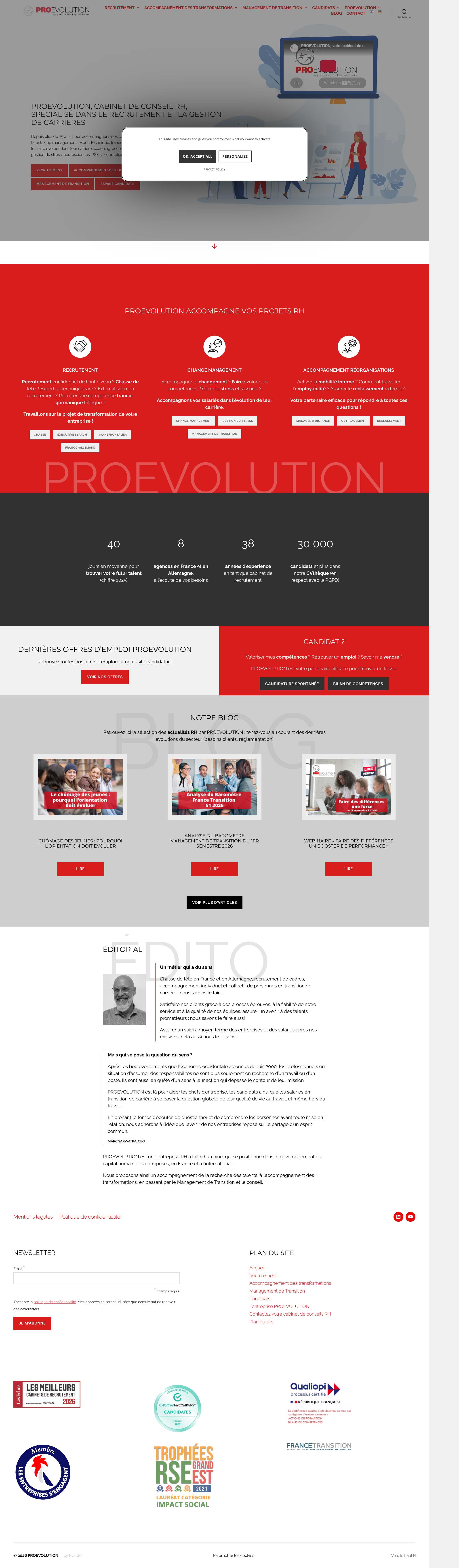 Aperçu du site