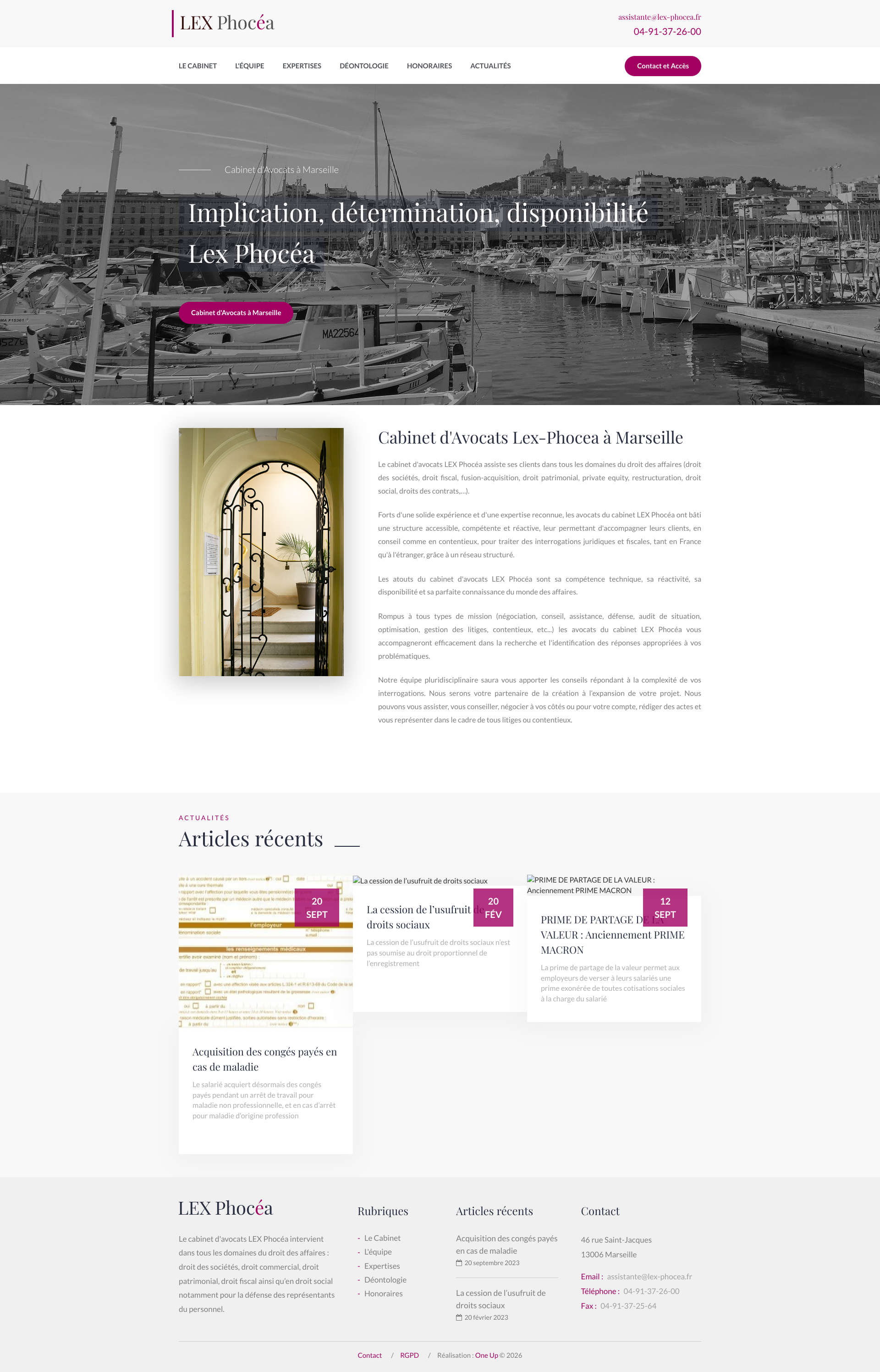 Aperçu du site